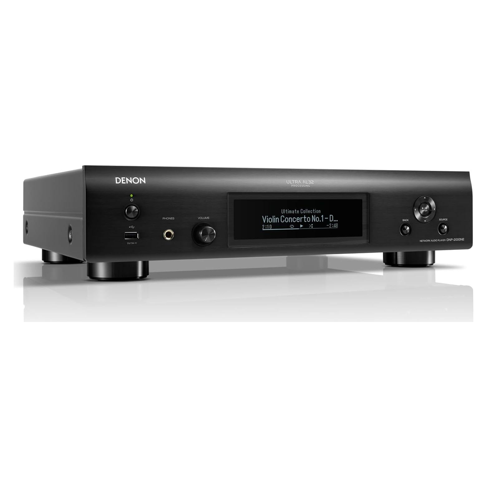 Reproductor de Audio Digital Denon DNP-2000NE Negro, HEOS, Quad DAC