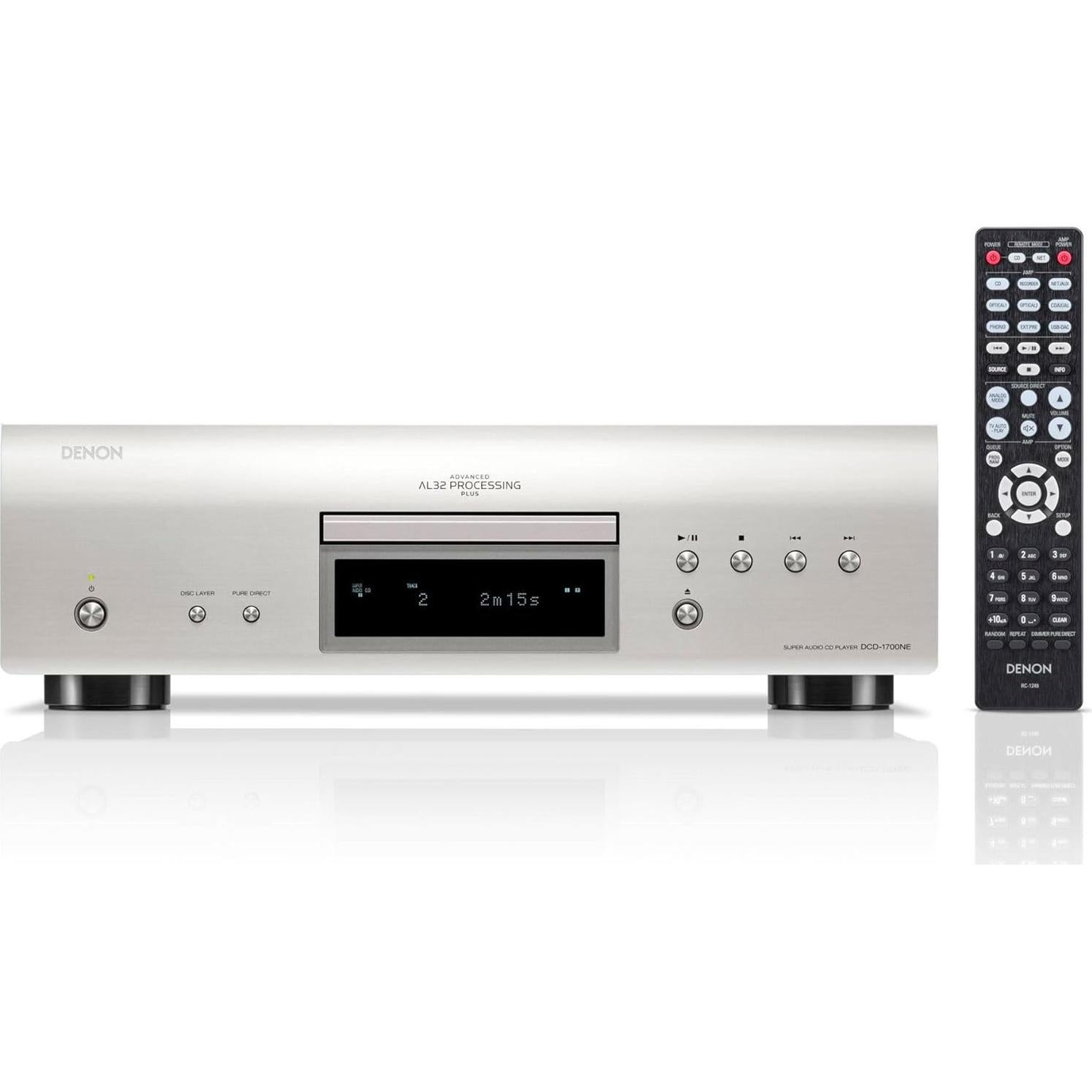 Reproductor de CD/SACD Denon DCD-1700NE Plata 192kHz/32bit