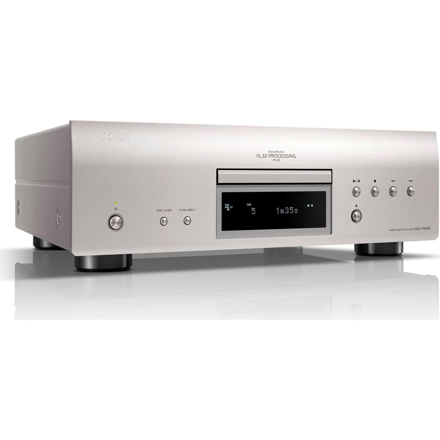 Reproductor de CD/SACD Denon DCD-1700NE Plata 192kHz/32bit