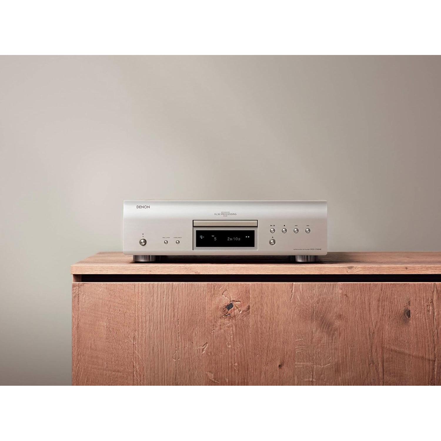 Reproductor de CD/SACD Denon DCD-1700NE Plata 192kHz/32bit