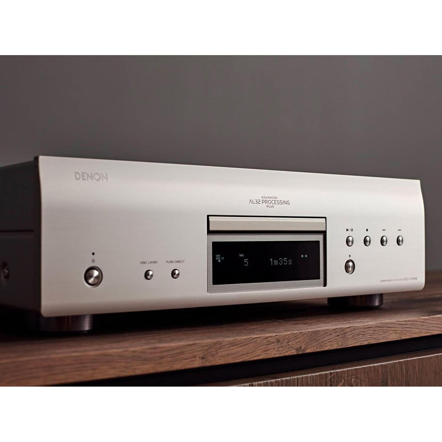 Reproductor de CD/SACD Denon DCD-1700NE Plata 192kHz/32bit