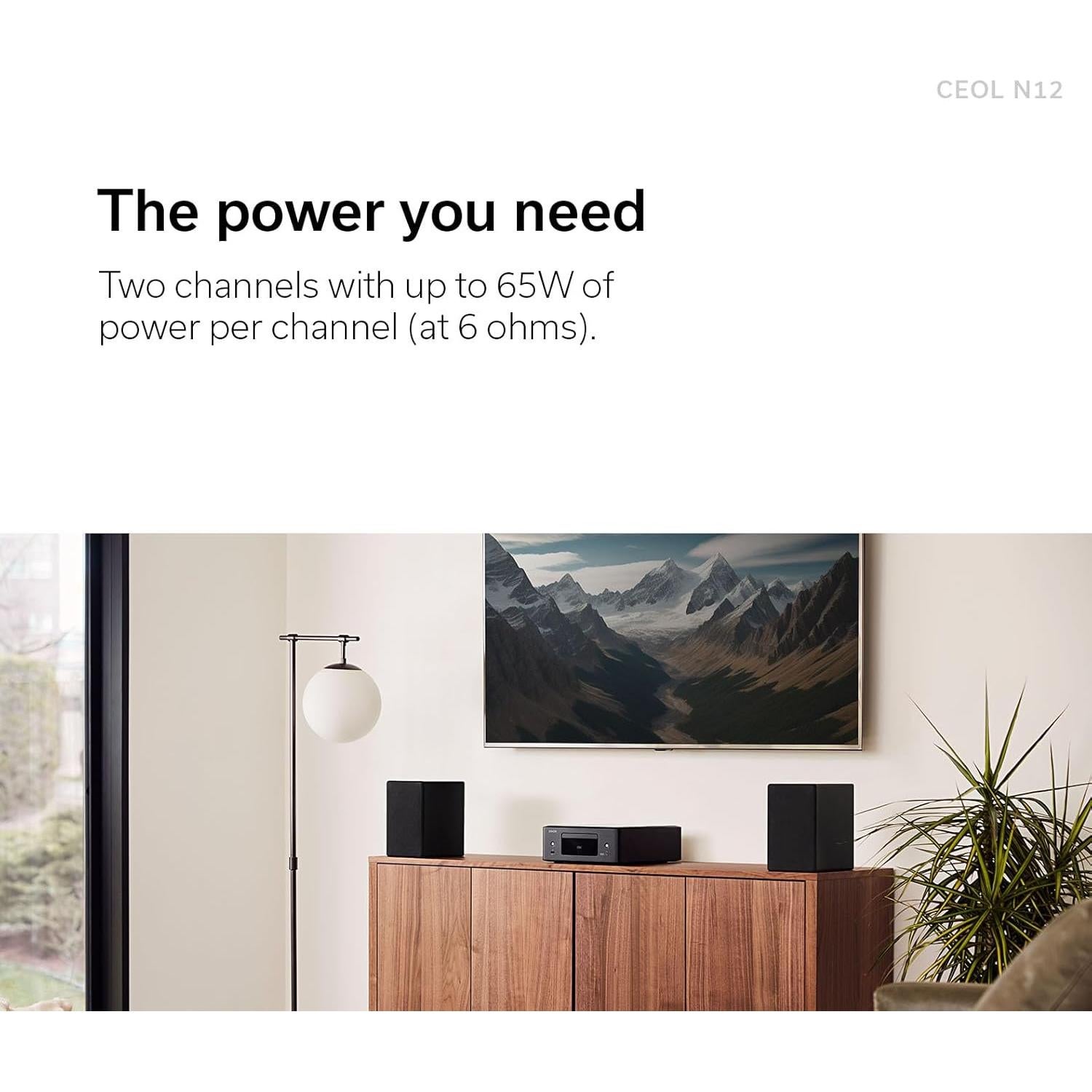 Reproductor de CD Bluetooth Denon RCD-N12 con Wi-Fi y Radio