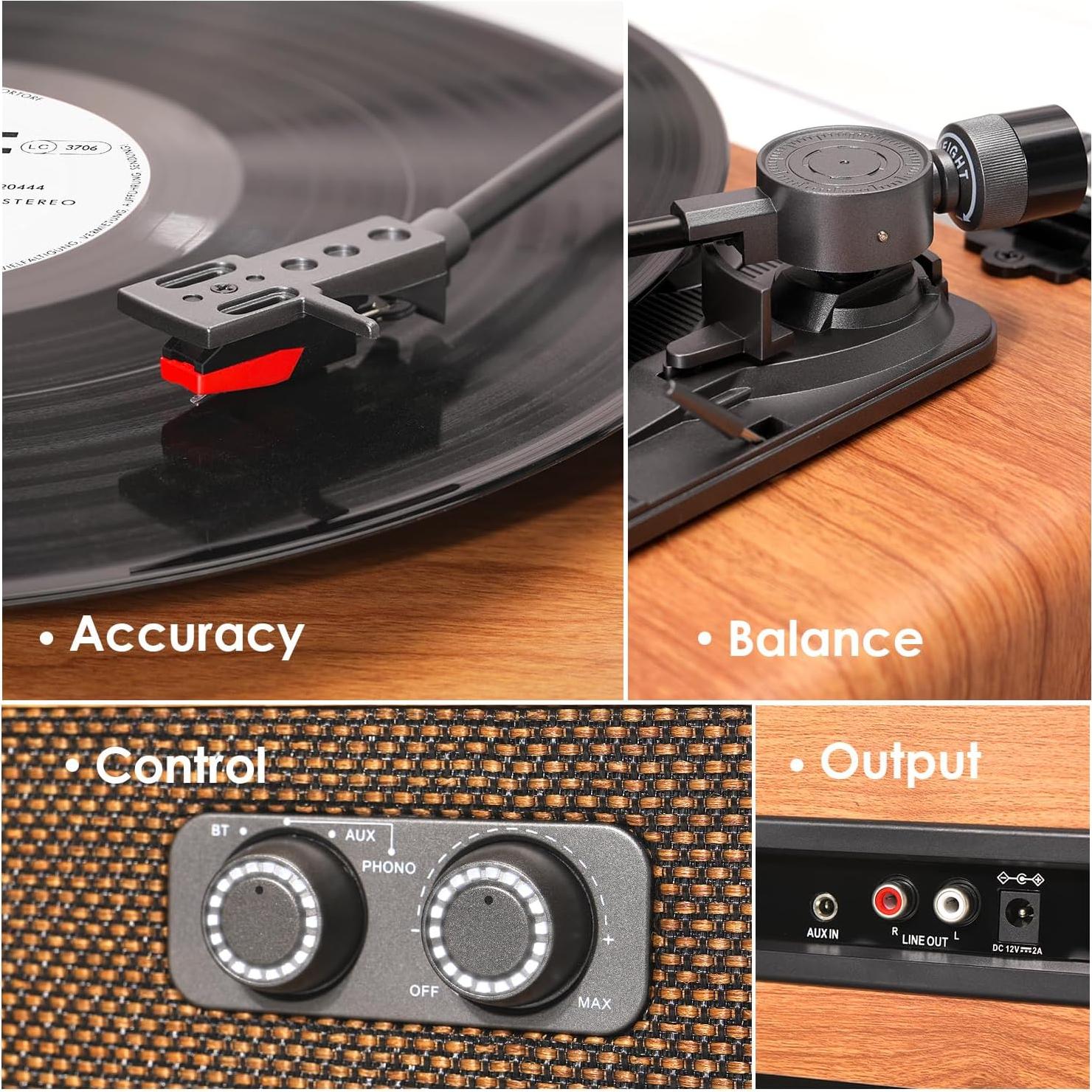 Reproductor de Vinilo Vintage Bluetooth DANFI AUDIO TE-2018