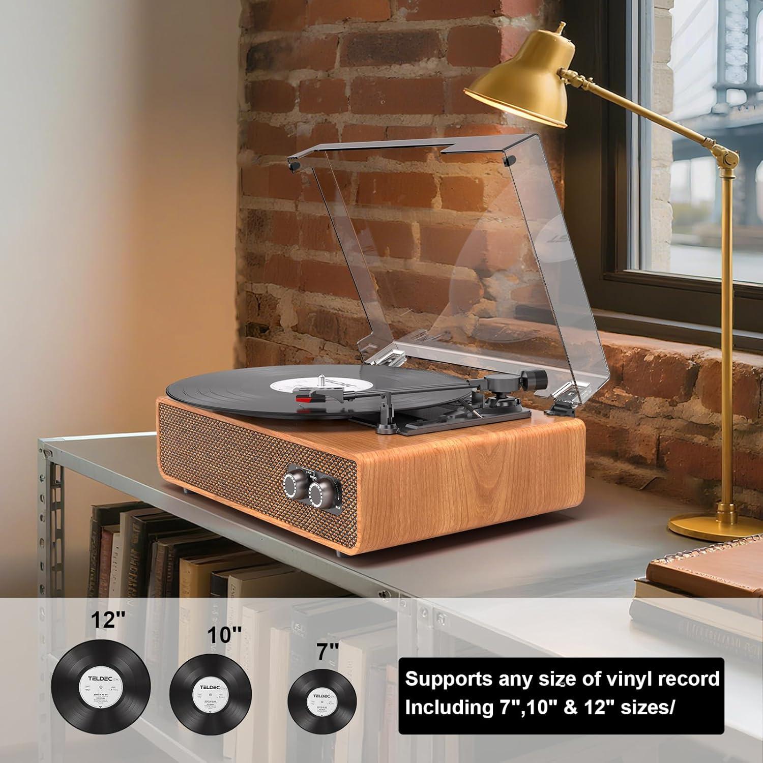 Reproductor de Vinilo Vintage Bluetooth DANFI AUDIO TE-2018