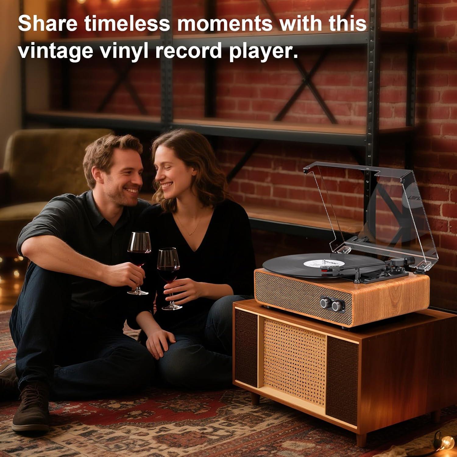 Reproductor de Vinilo Vintage Bluetooth DANFI AUDIO TE-2018