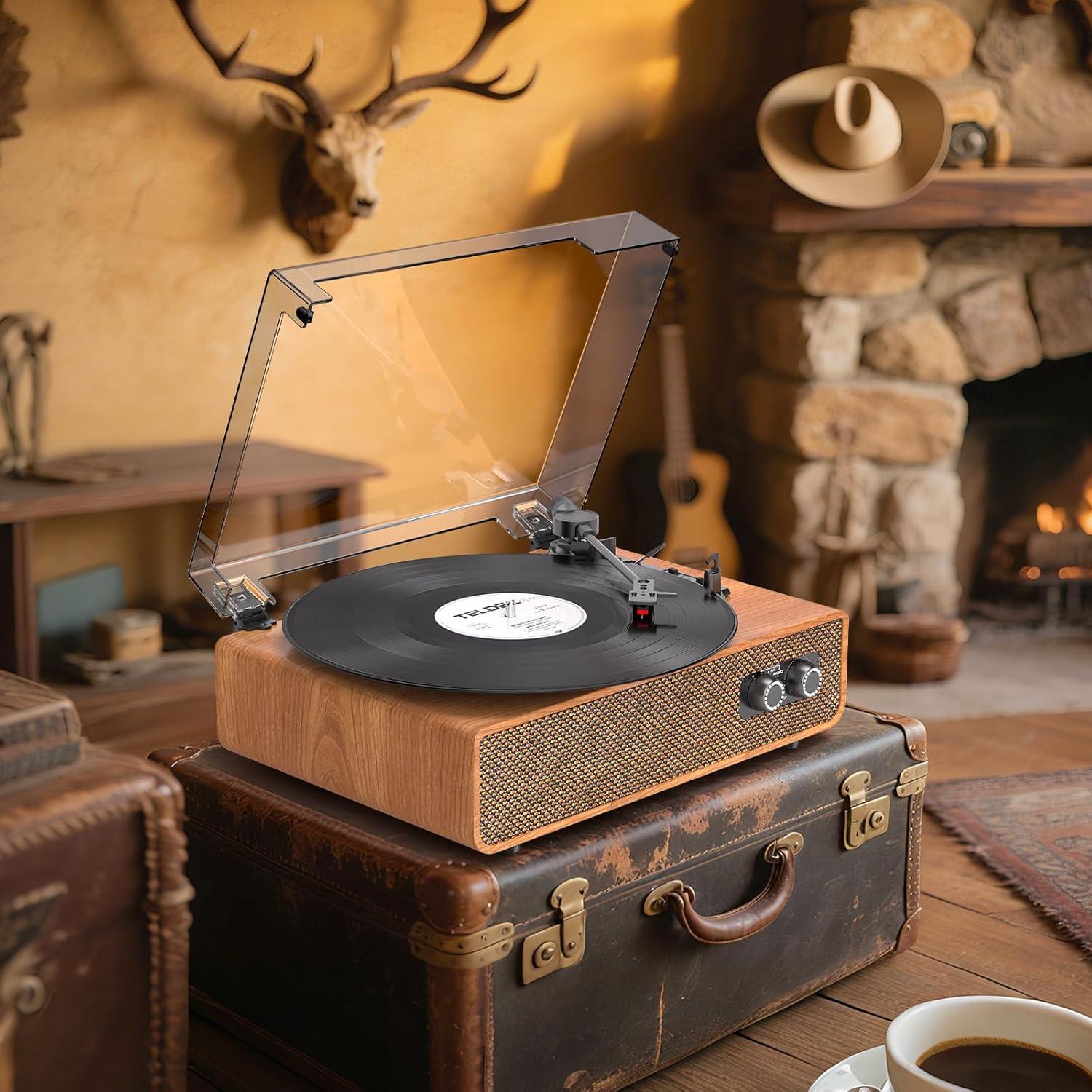 Reproductor de Vinilo Vintage Bluetooth DANFI AUDIO TE-2018