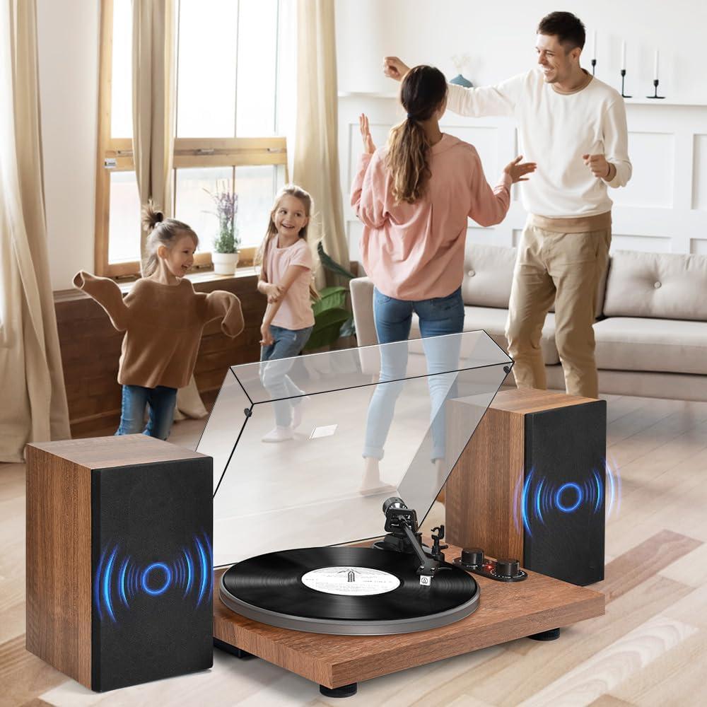 Reproductor de Discos de Vinilo Udreamer UD006 con Bluetooth y Altavoces 40W