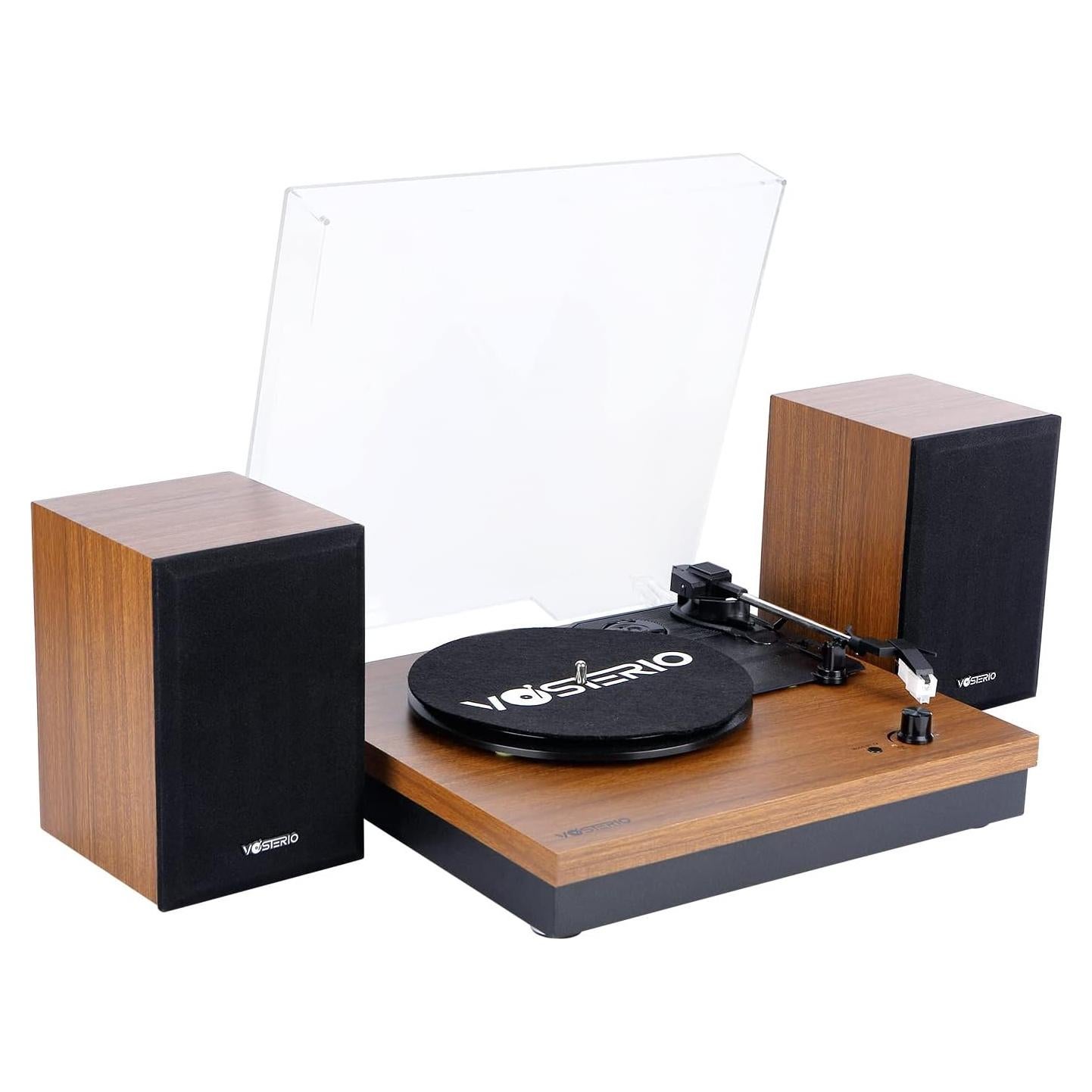 Reproductor de Vinilo Bluetooth VOSTERIO B-661-UB 3 Velocidades