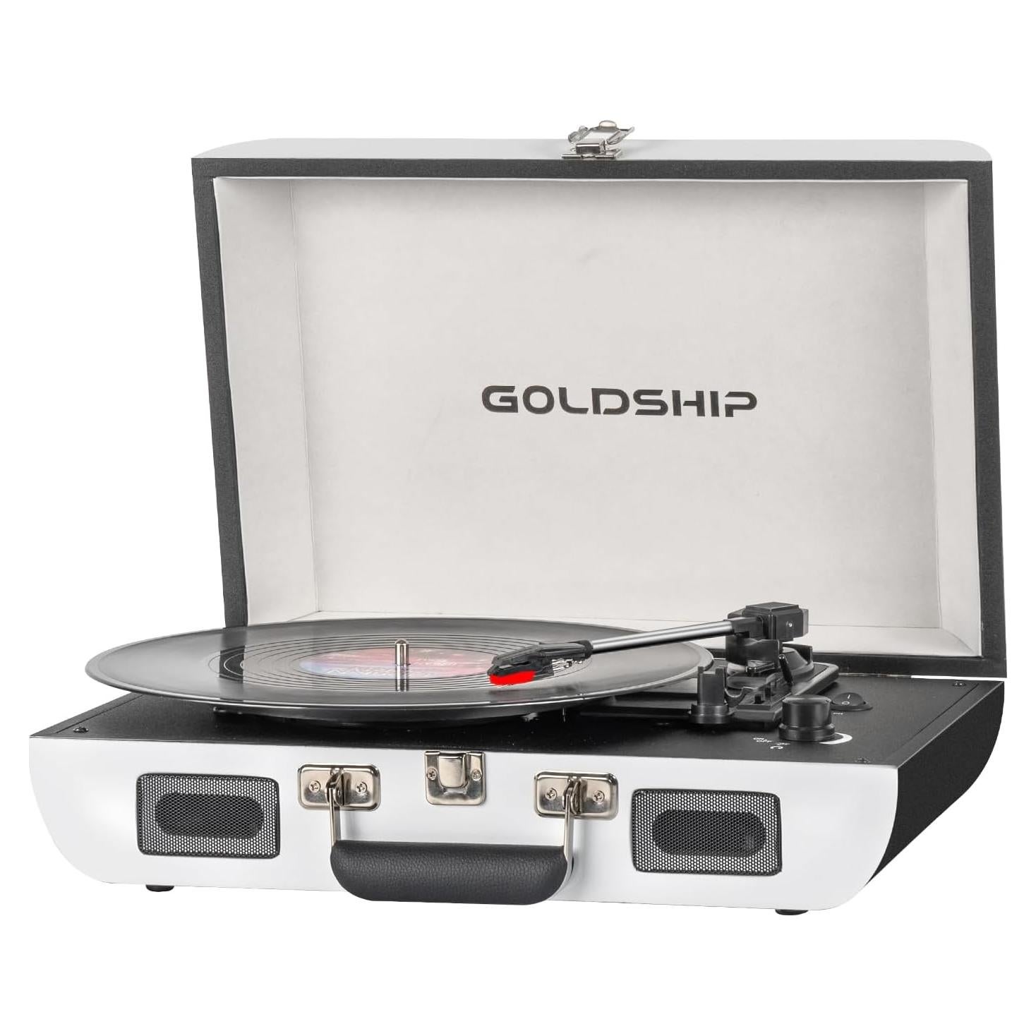 Tocadiscos Portátil GOLDSHIP T316 Bluetooth 3 Velocidades