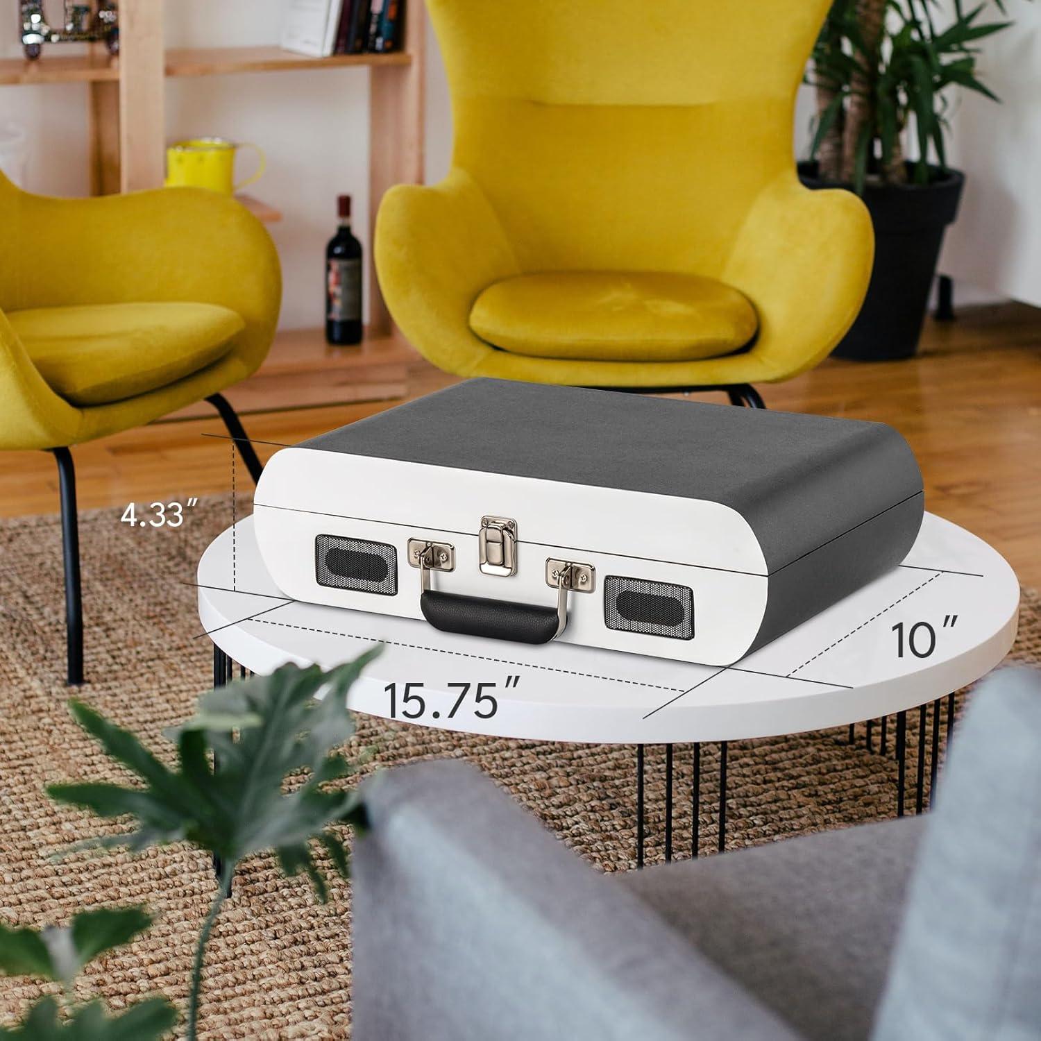 Tocadiscos Portátil GOLDSHIP T316 Bluetooth 3 Velocidades