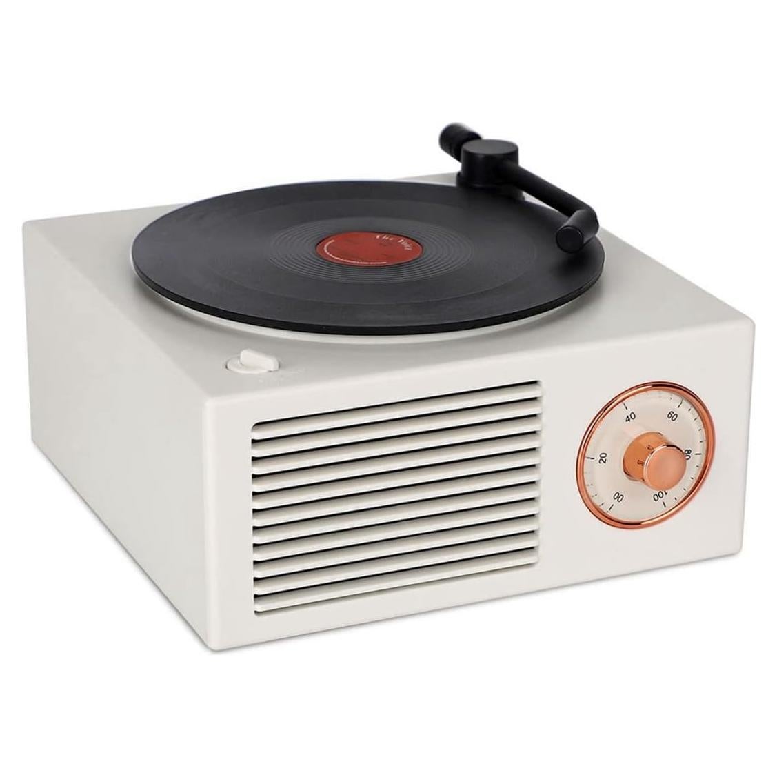 Altavoz Bluetooth Vintage K10 YonTon Blanco 5W Portátil