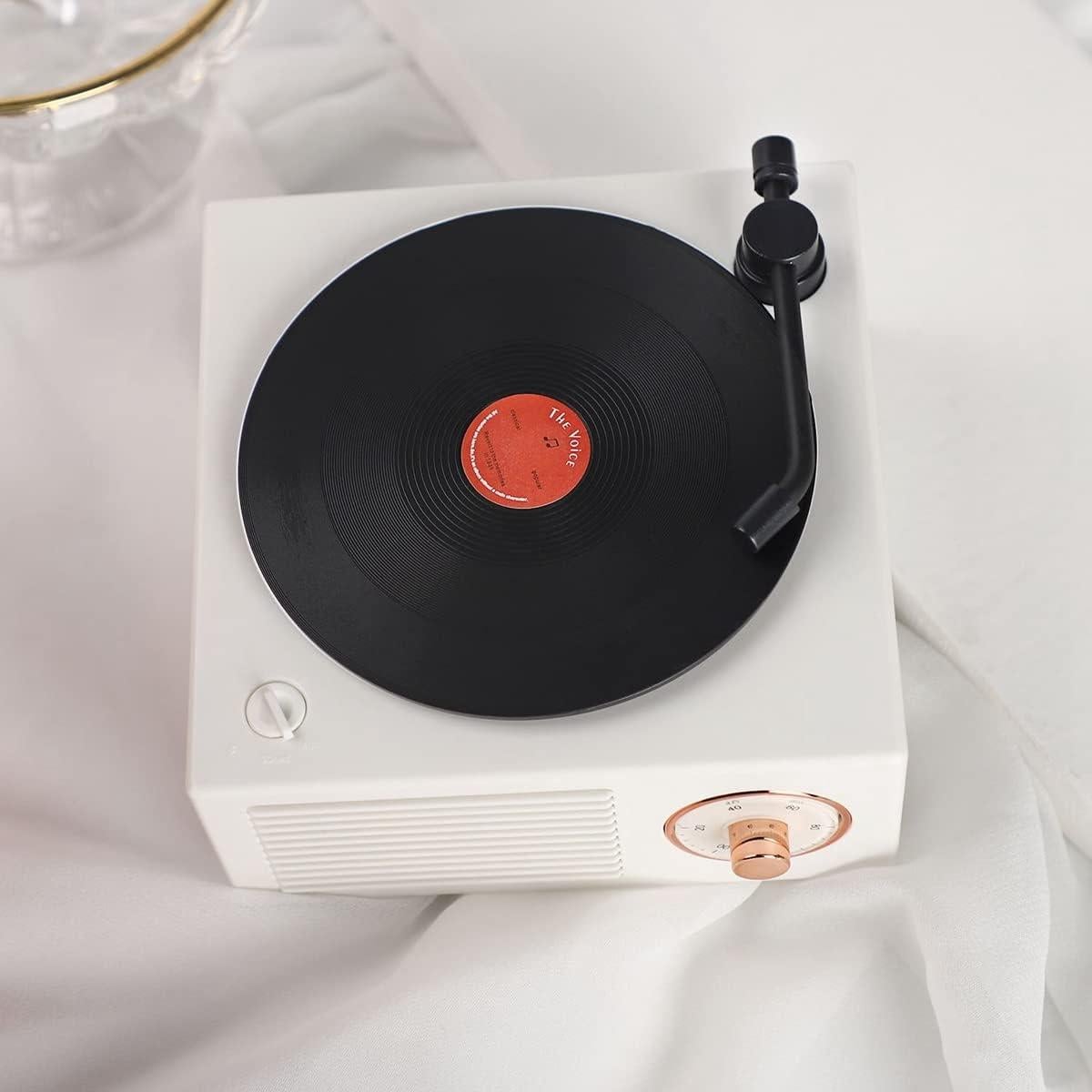 Altavoz Bluetooth Vintage K10 YonTon Blanco 5W Portátil