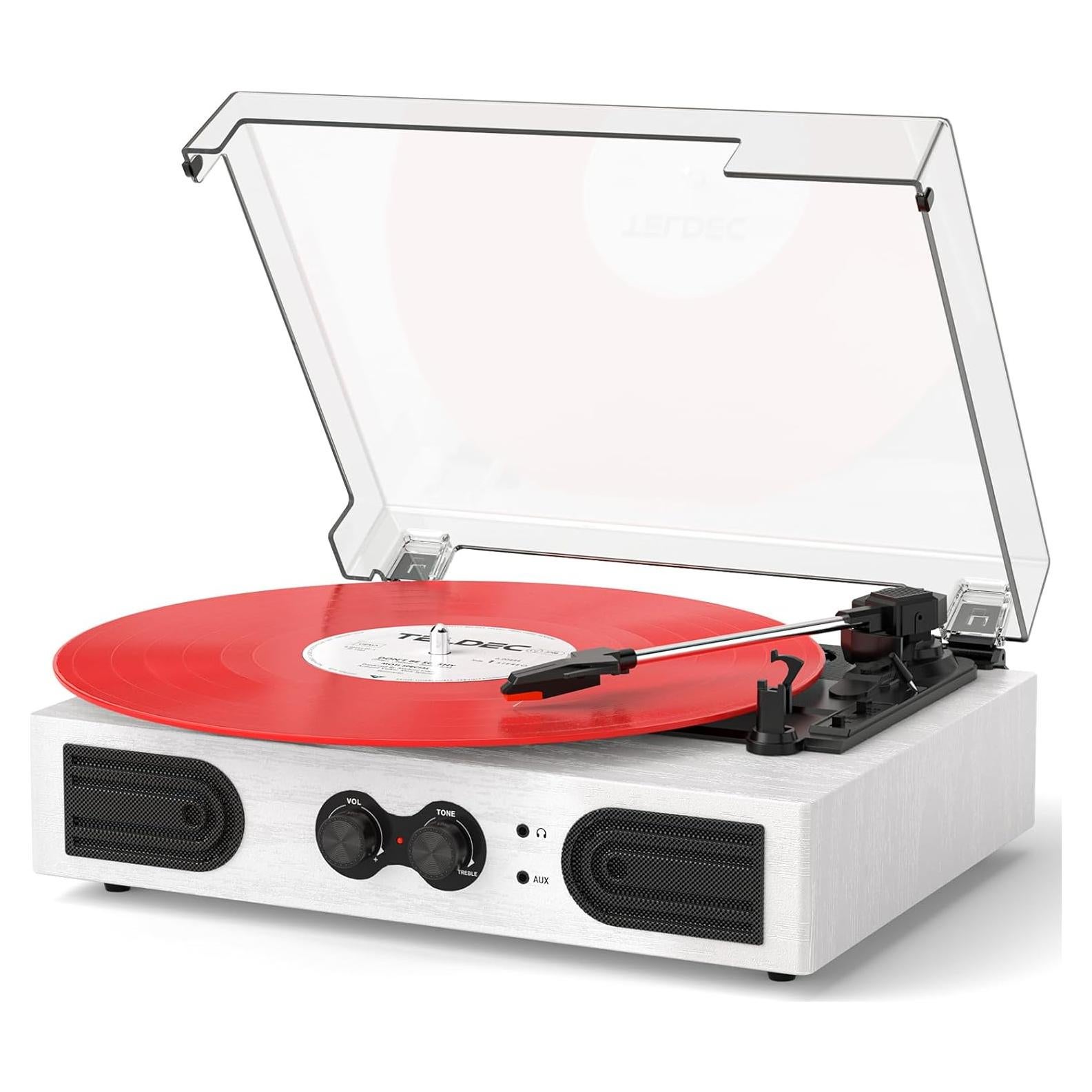 Reproductor de Vinilos VinylsLink VL-TE-2030WT 3 Velocidades Bluetooth