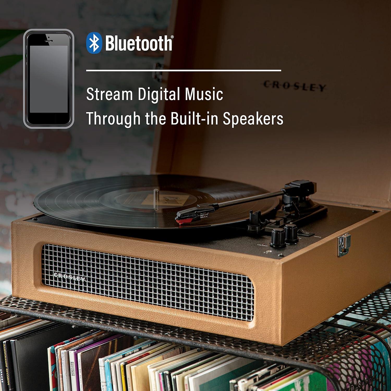 Tocadiscos Portátil Crosley CR8017B-TA Vintage Bluetooth Beige