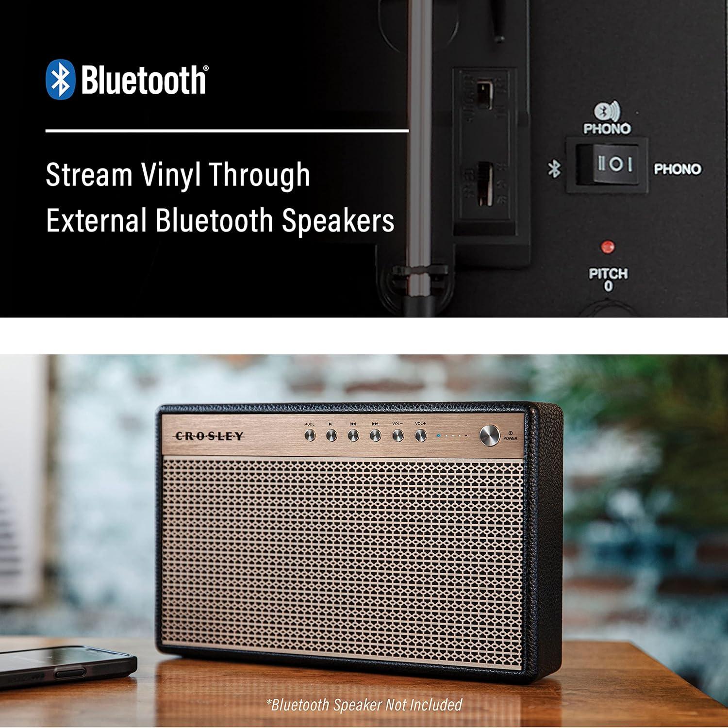 Tocadiscos Portátil Crosley CR8017B-TA Vintage Bluetooth Beige