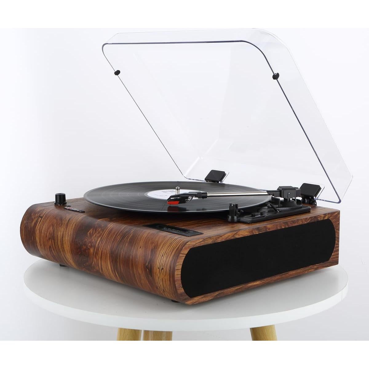 Reproductor de Vinilo Bluetooth VOSTERIO b-692 con Altavoces Integrados