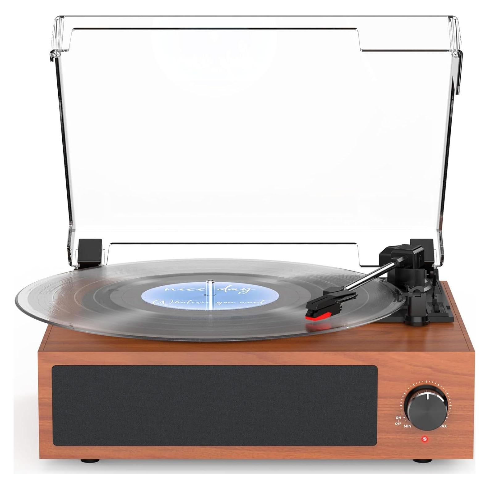 Reproductor de Vinilo Vintage WOCKODER R608 3 Velocidades Bluetooth