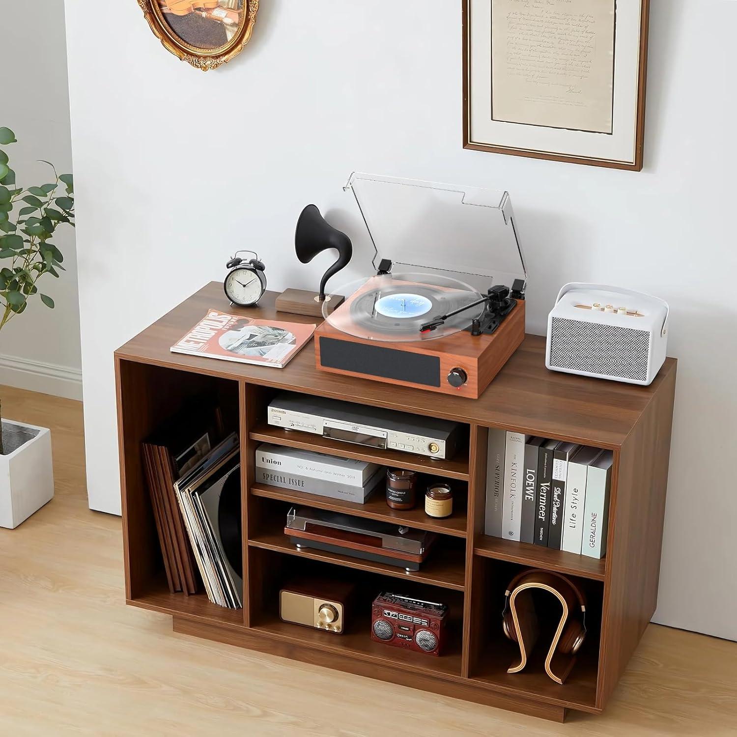 Reproductor de Vinilo Vintage WOCKODER R608 3 Velocidades Bluetooth