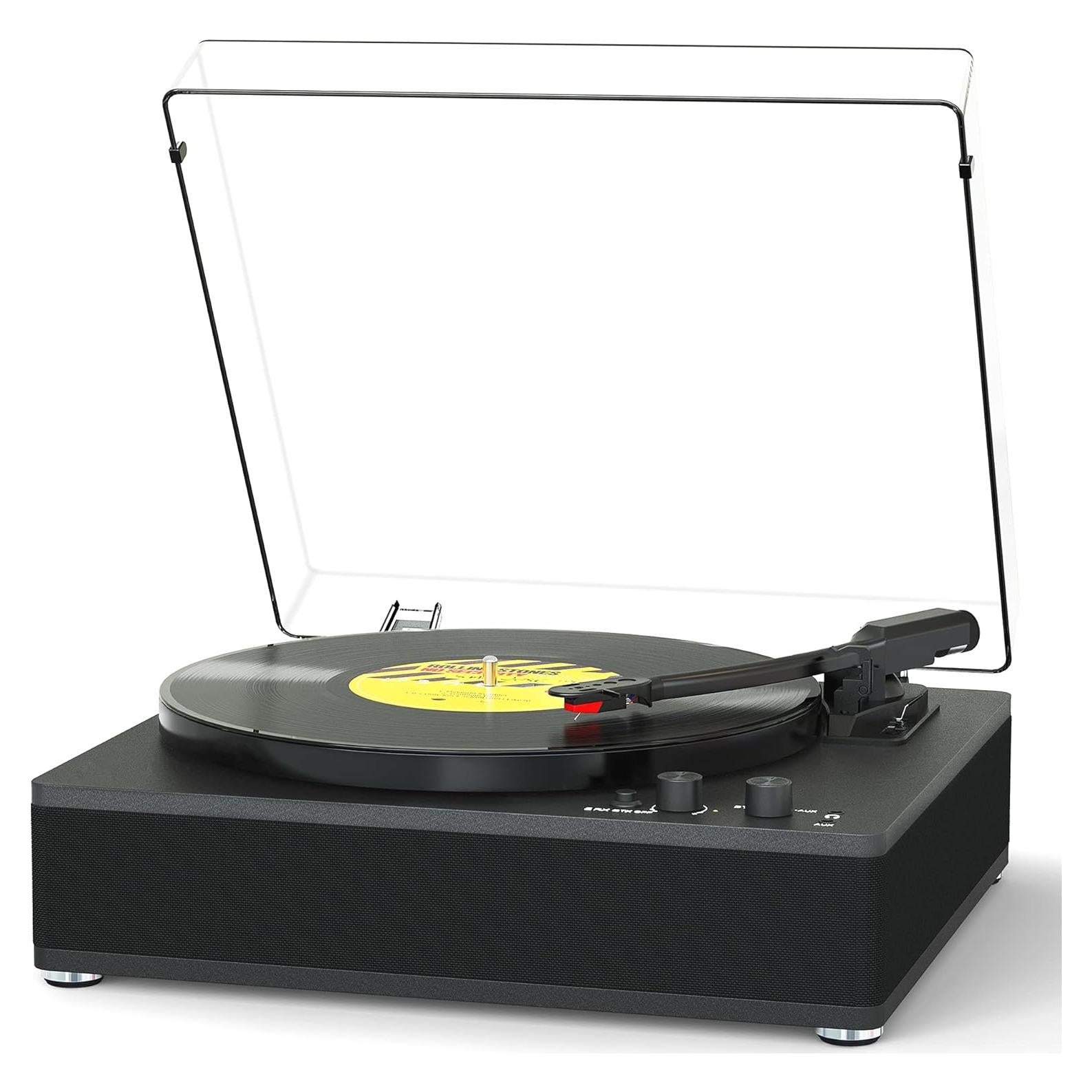 Reproductor de Vinilo Bluetooth TANLANIN TE-3008BK-TA 3 Velocidades