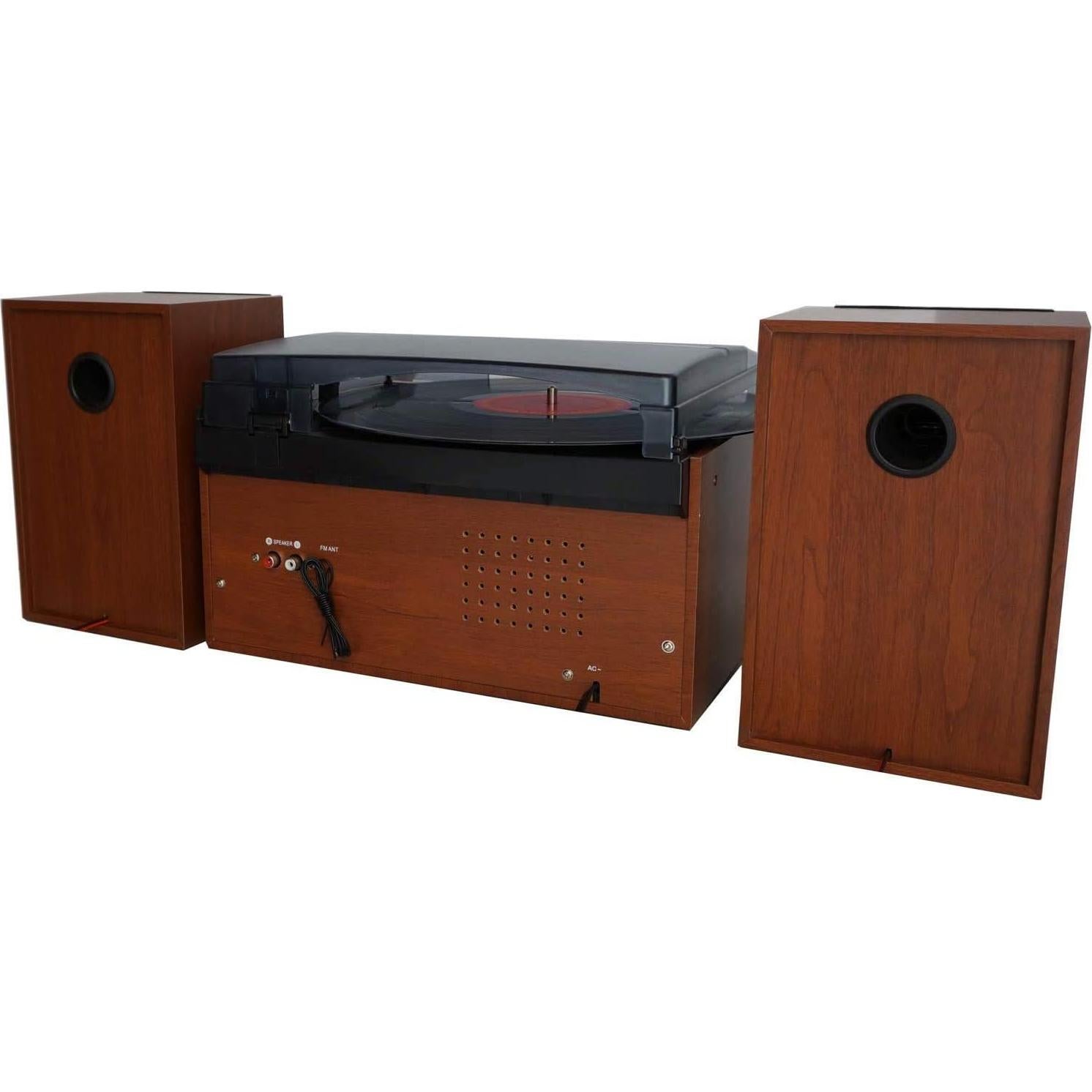 Reproductor de Vinilo Boytone BT-24MB Bluetooth con Radio AM/FM