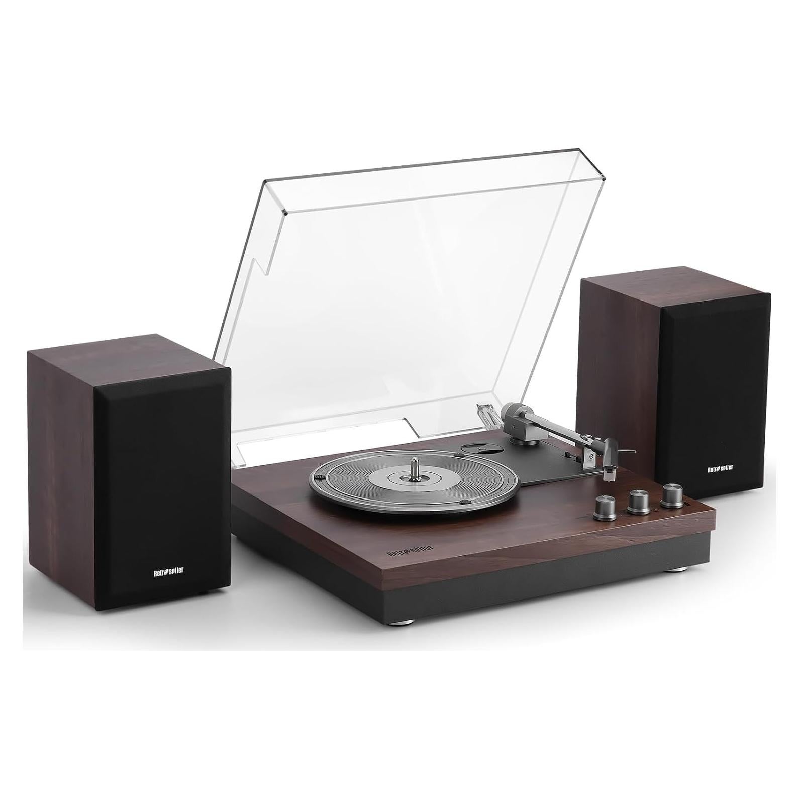 Tornamesa Retrospiler LP-603 con Bluetooth y Altavoces 15W