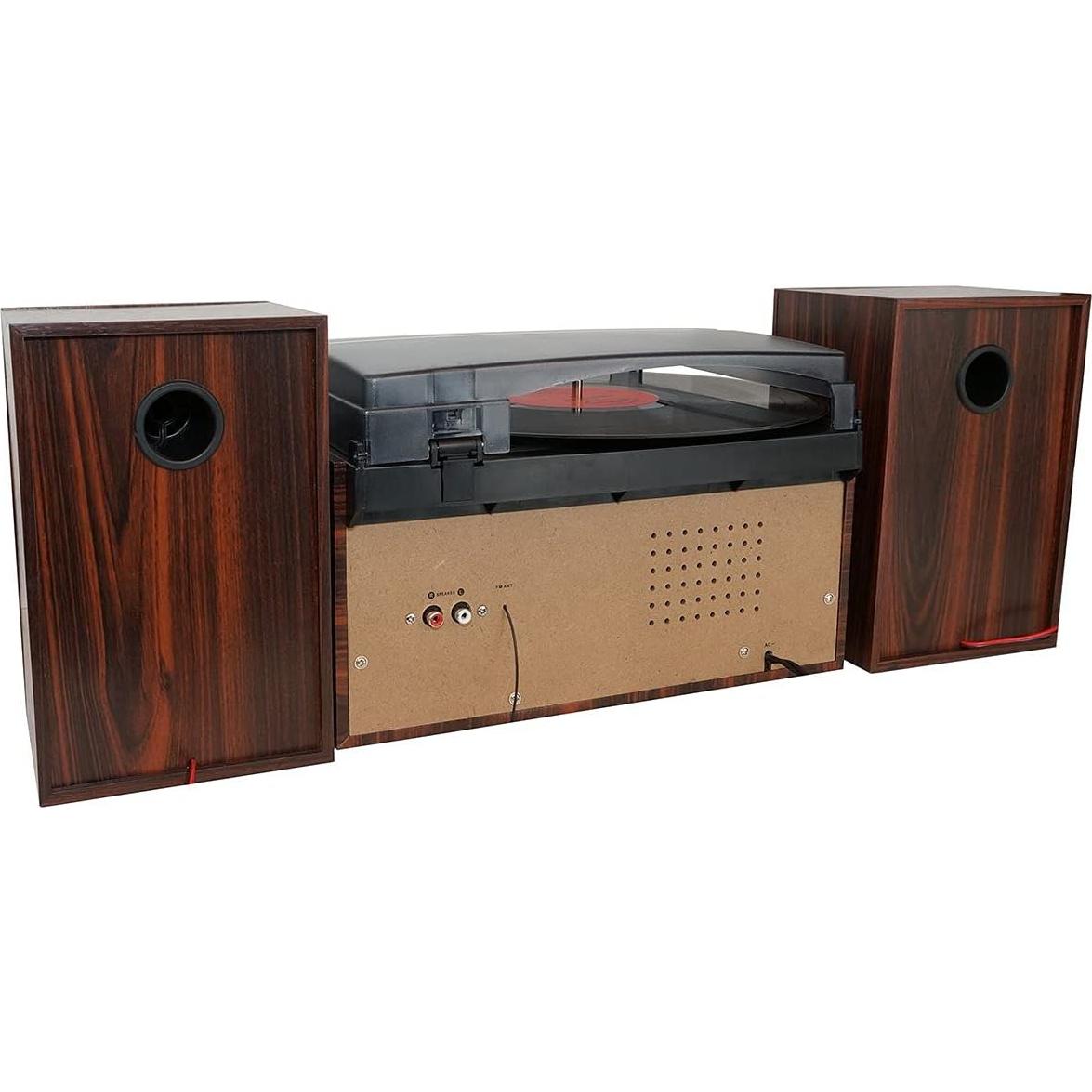 Reproductor de Vinilo Boytone BT-28SPM Bluetooth con Radio AM/FM