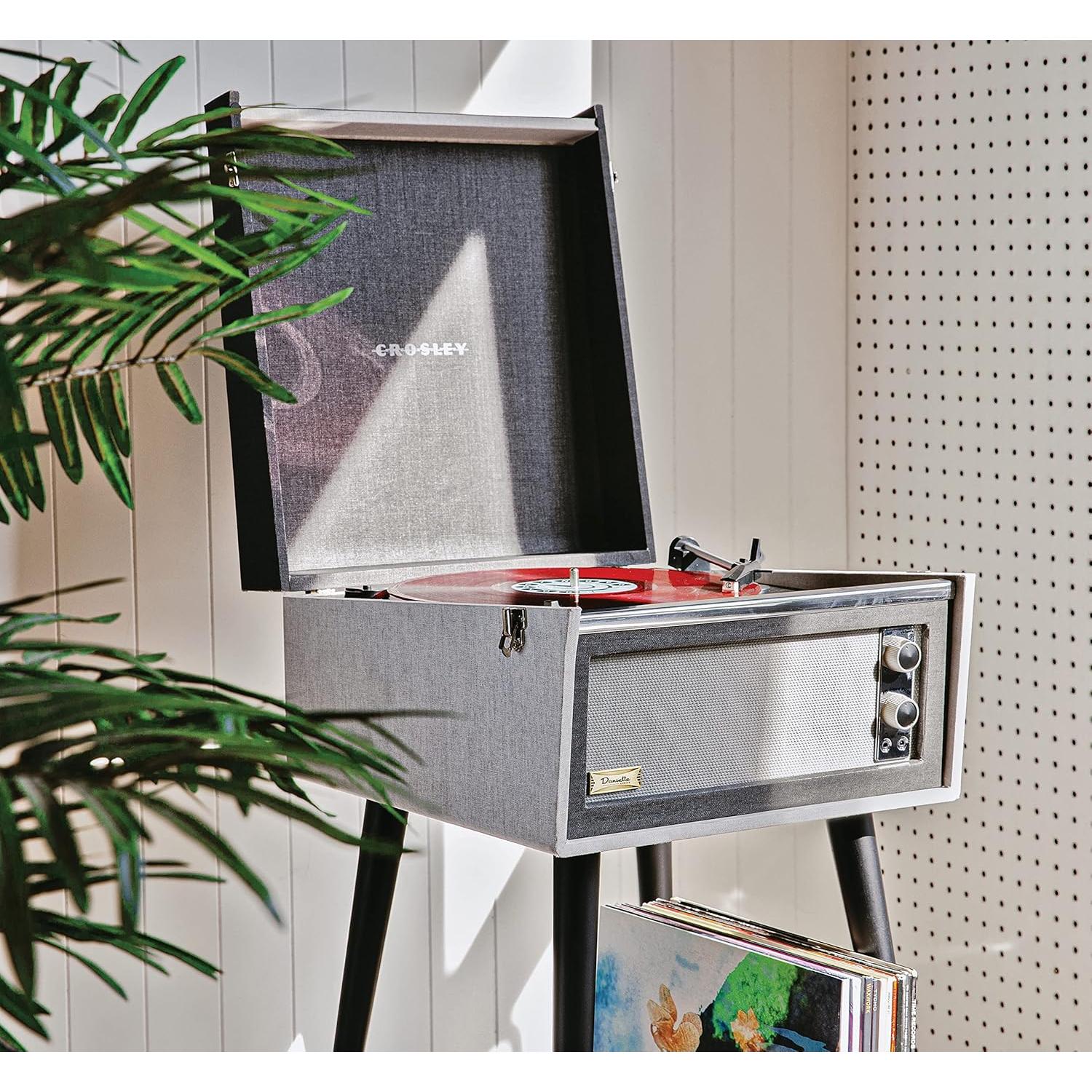 Reproductor de Vinilo Portátil Crosley CR6233F-BK Bluetooth Negro