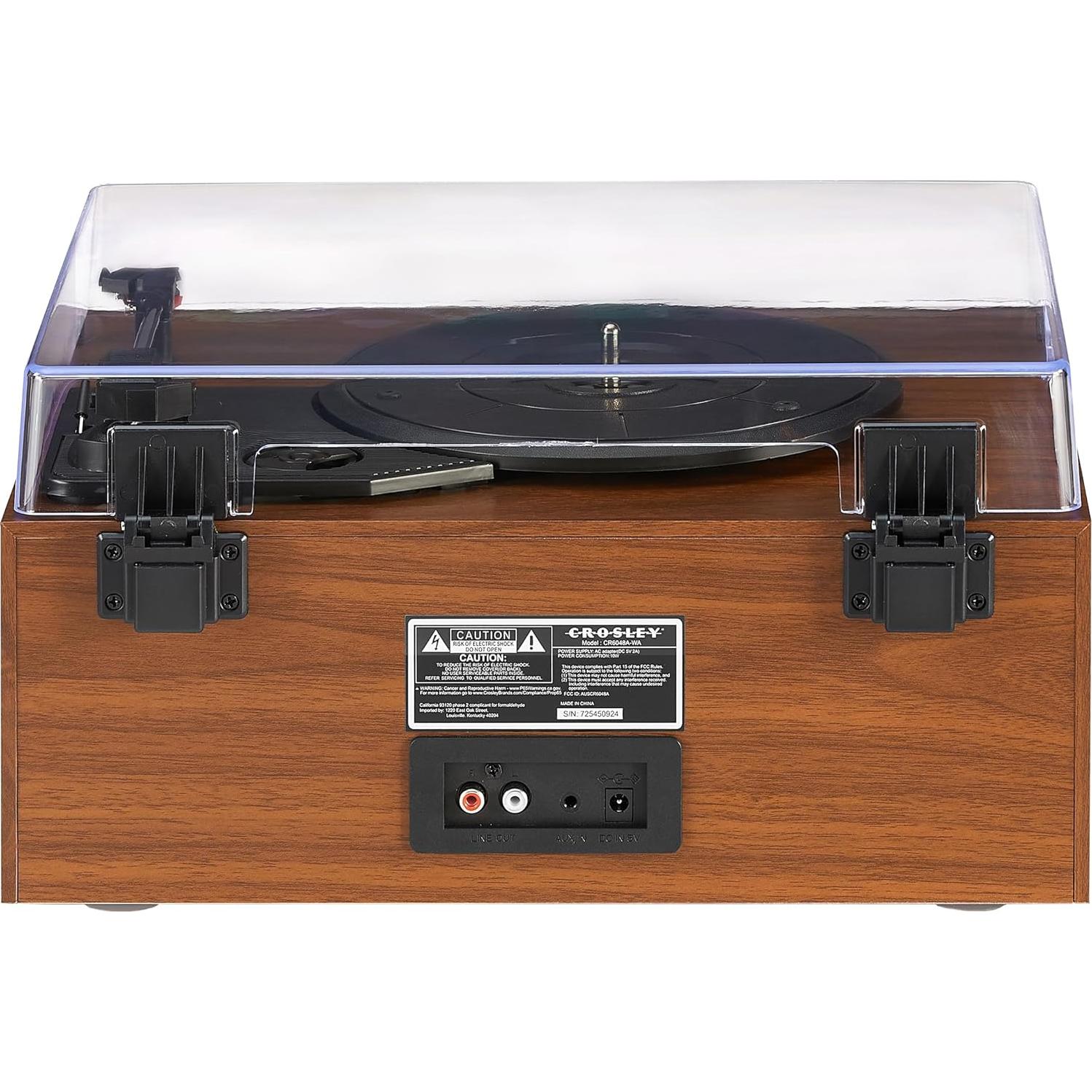 Reproductor de Vinilo Bluetooth Crosley CR6048A-WA con LED