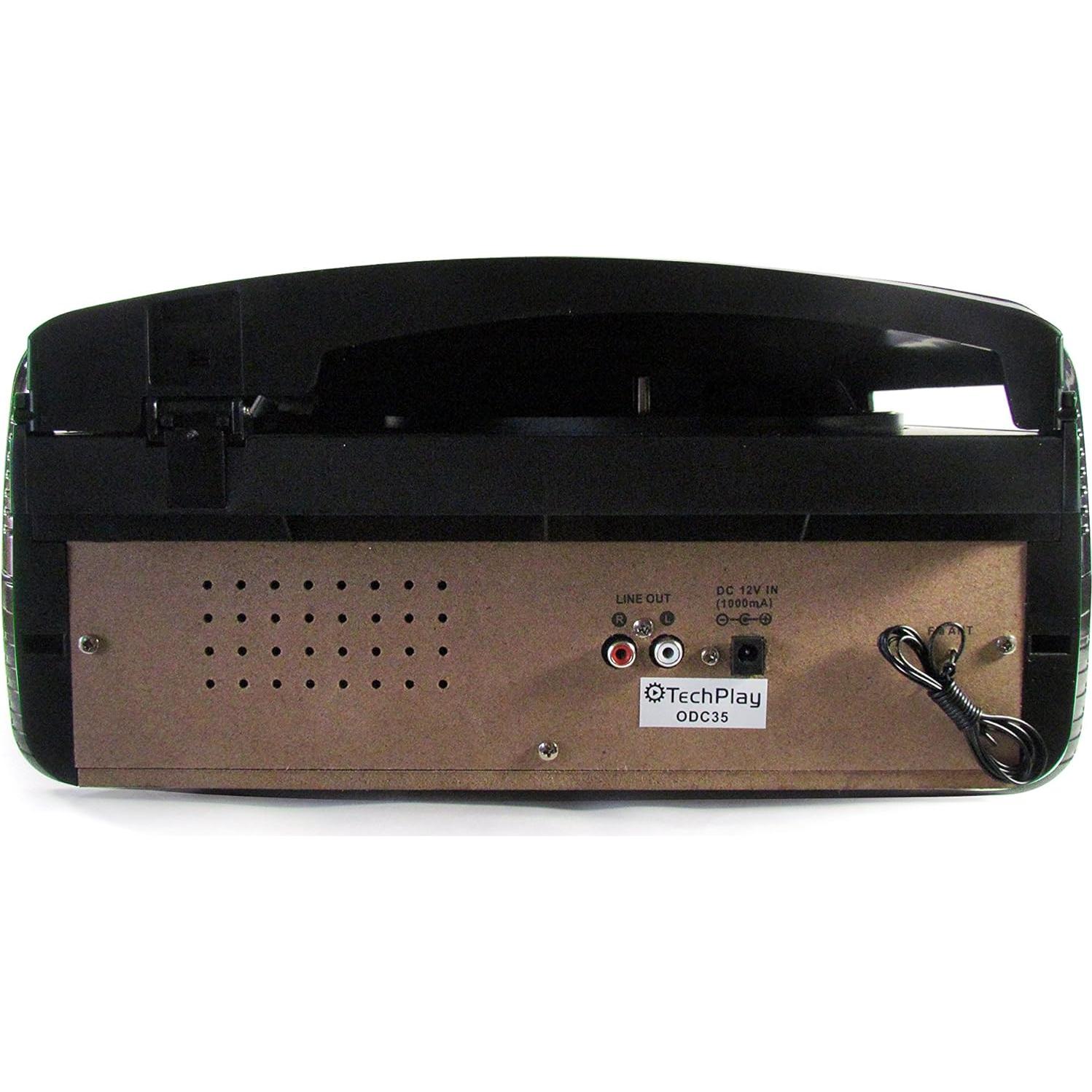 Tocadiscos TechPlay ODC35BT Bluetooth 3 Velocidades USB SD