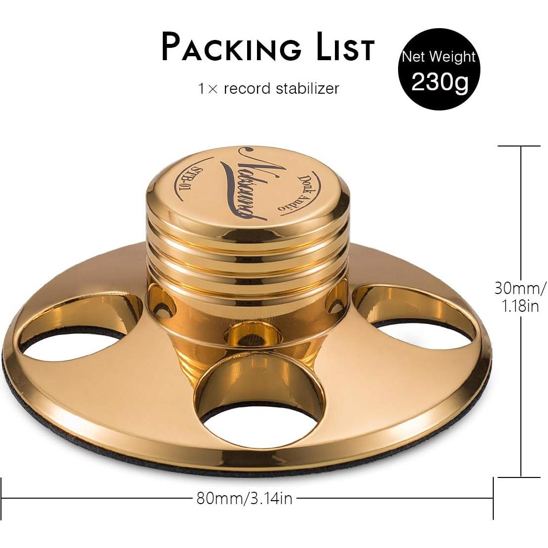 Estabilizador de Vinilo Nobsound STB-01 Oro 230g