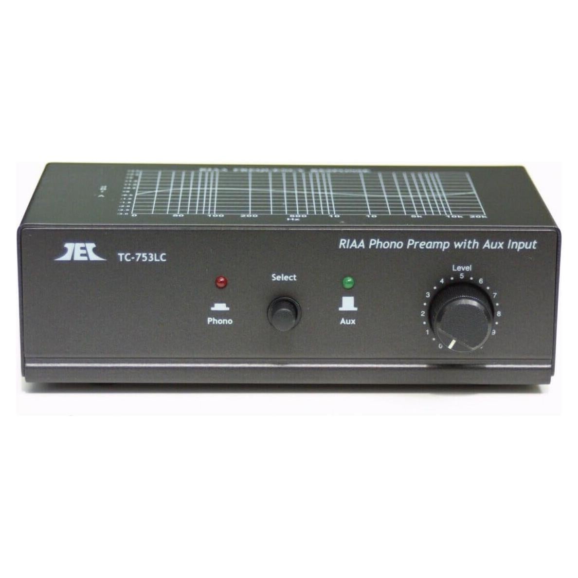 Preamplificador de Phono TEC TC-753LC con Entrada AUX y Control de Volumen