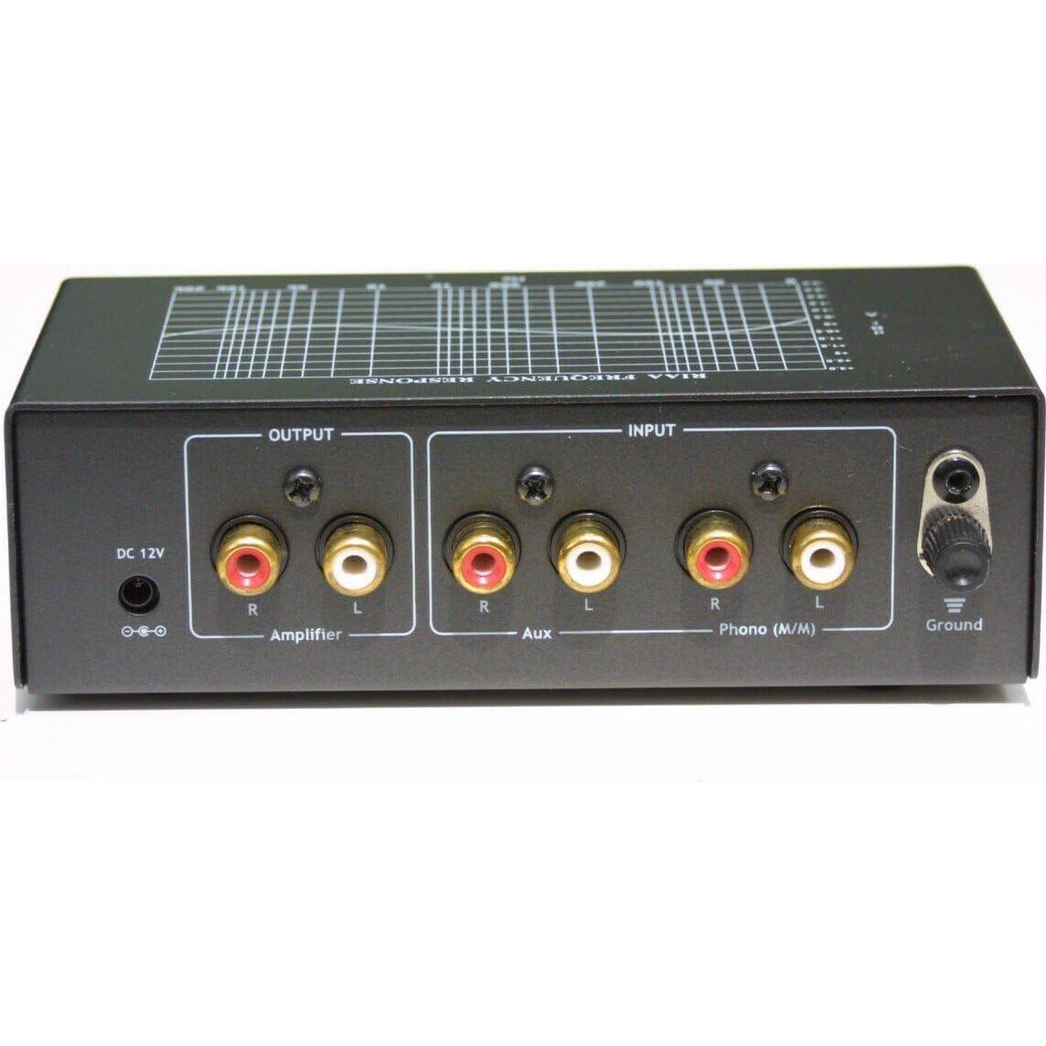 Preamplificador de Phono TEC TC-753LC con Entrada AUX y Control de Volumen