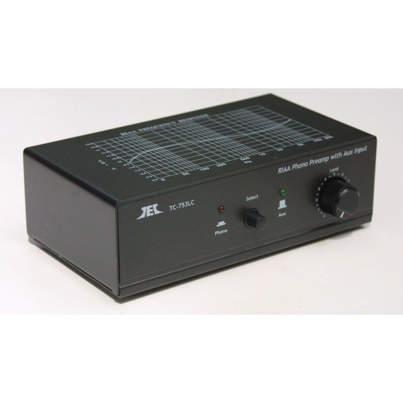 Preamplificador de Phono TEC TC-753LC con Entrada AUX y Control de Volumen