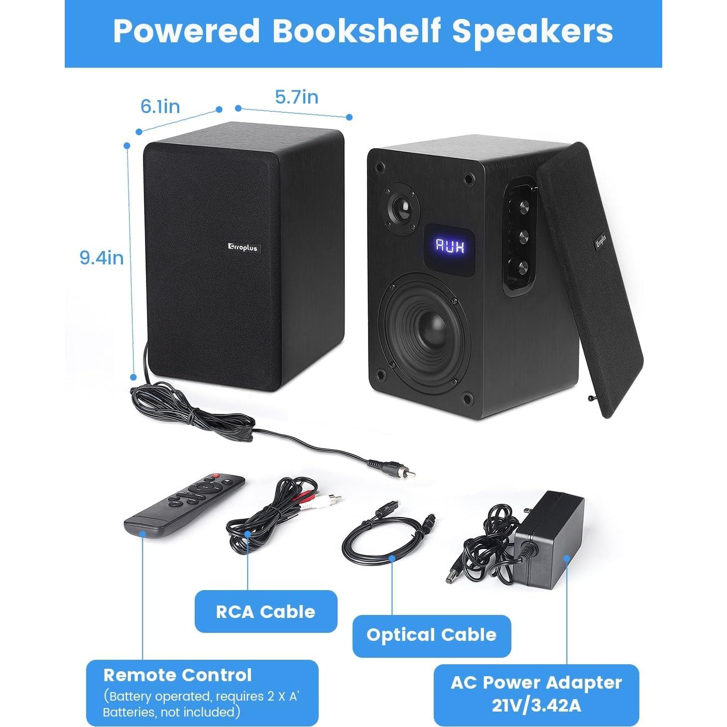 Altavoces de Estantería Alimentados Orroplus 70W Bluetooth