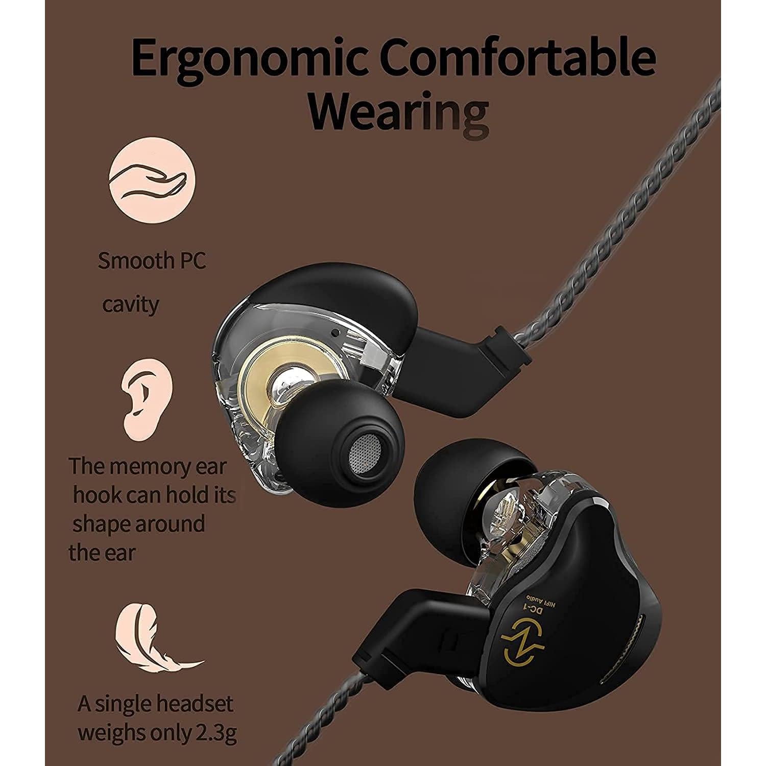 Auriculares In-Ear CCZ Coffee Bean 1DD HiFi 3.5mm Negro