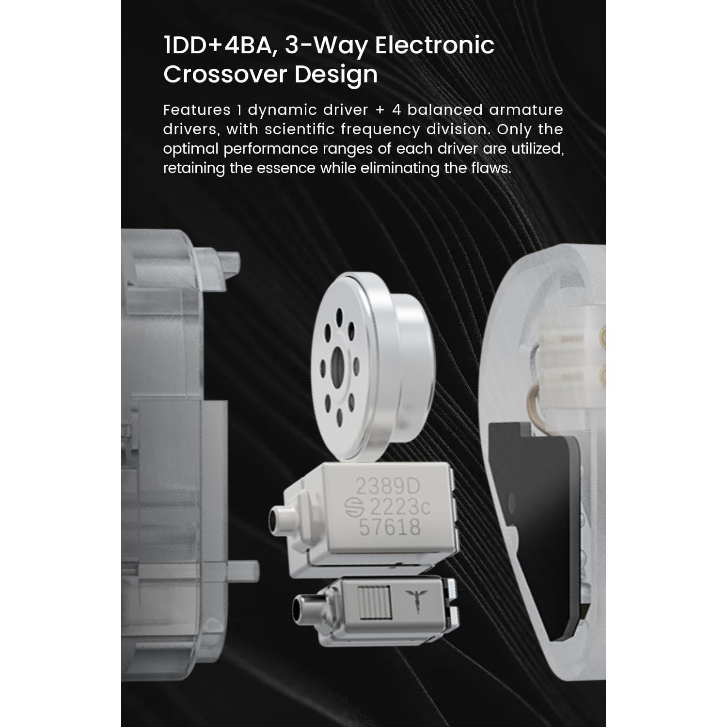 Auriculares in-ear TANCHJIM Kara 1DD+4BA HIFI 20Hz-20kHz