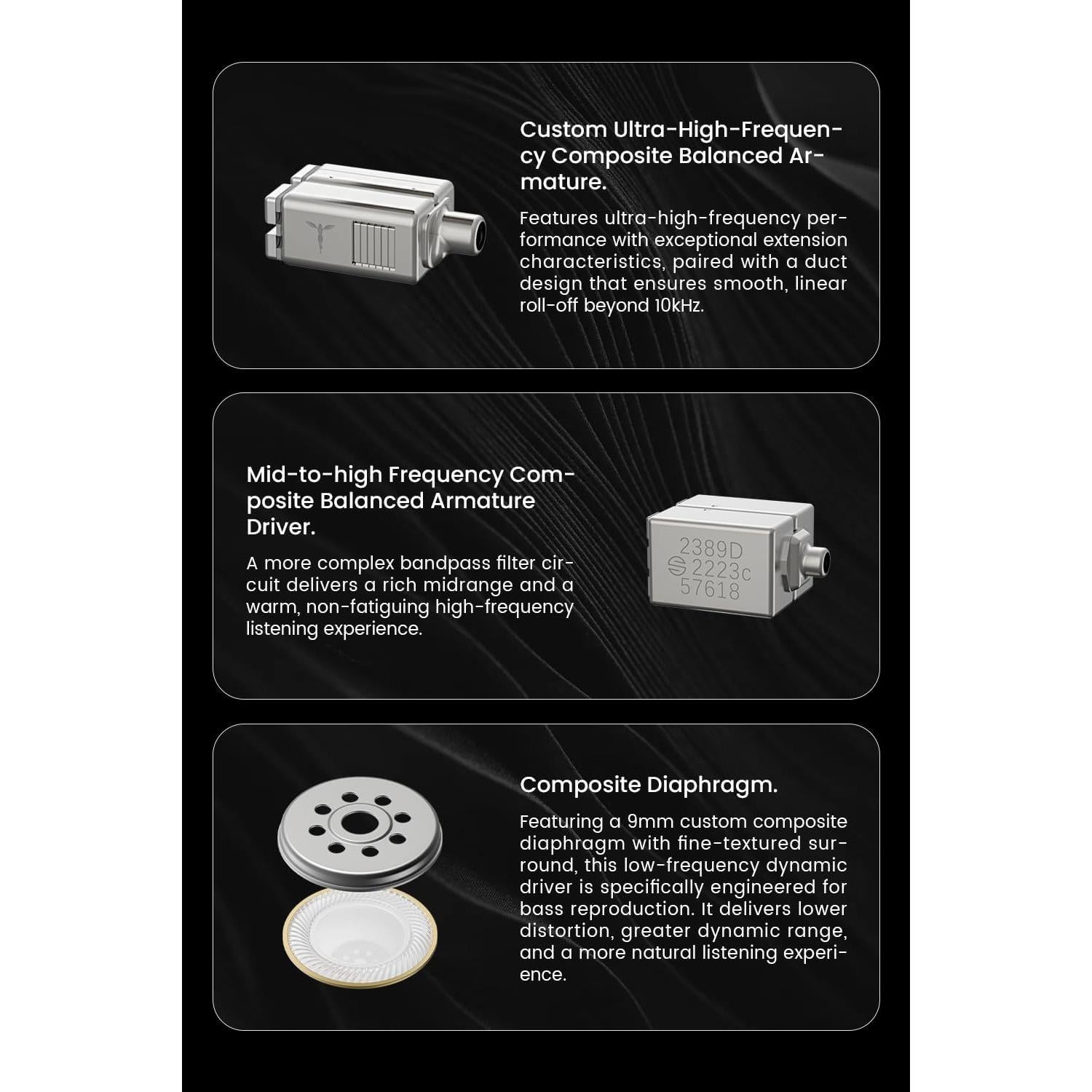 Auriculares in-ear TANCHJIM Kara 1DD+4BA HIFI 20Hz-20kHz