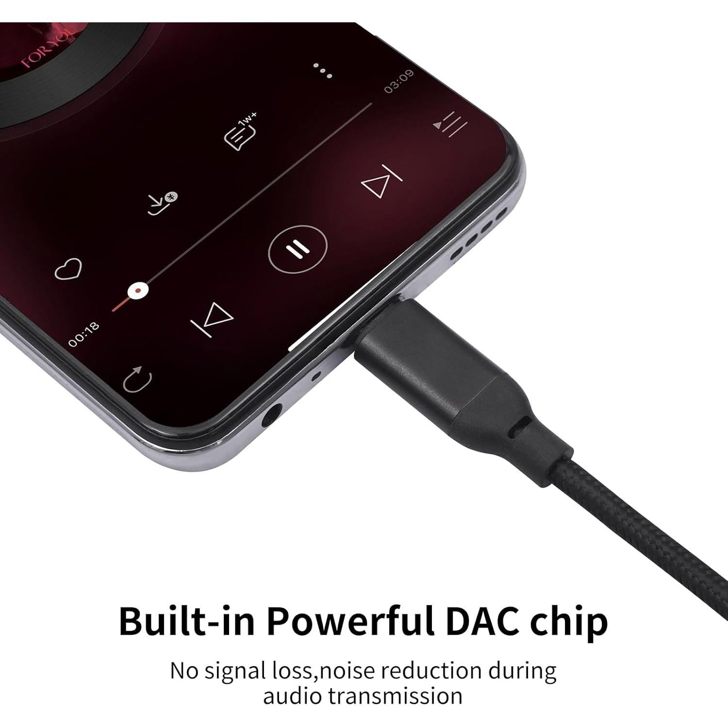 Cable de auriculares HUALEU USB C a XLR mini 3 pines 0.91m