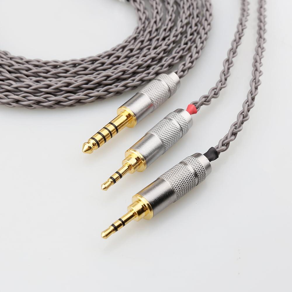 Cable de Auriculares 4.4mm a Doble 2.5mm Macho XIUSHAOT 2m