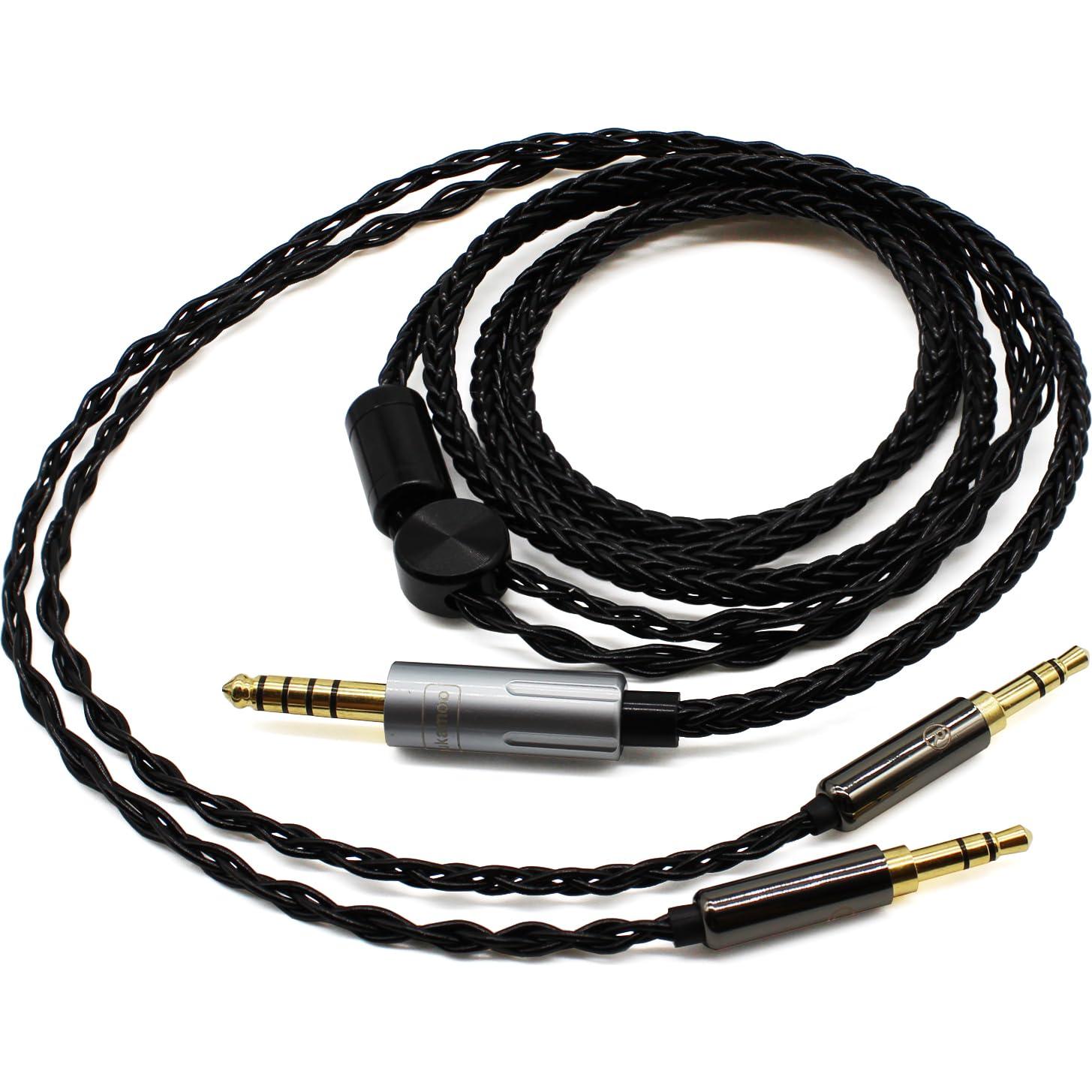 Cable balanceado Youkamoo 1.5m 4.4mm a Doble 3.5mm para Hifiman