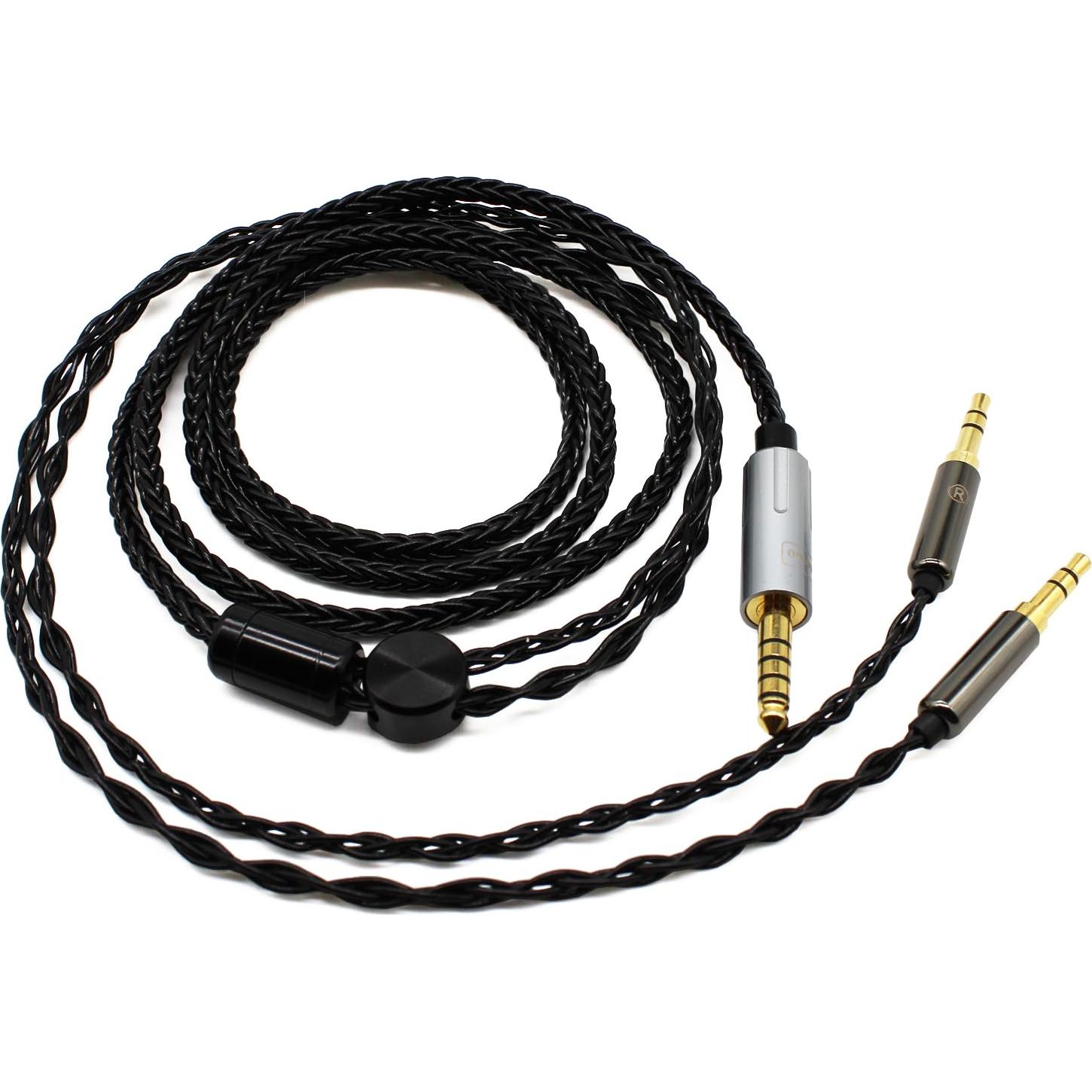 Cable balanceado Youkamoo 1.5m 4.4mm a Doble 3.5mm para Hifiman