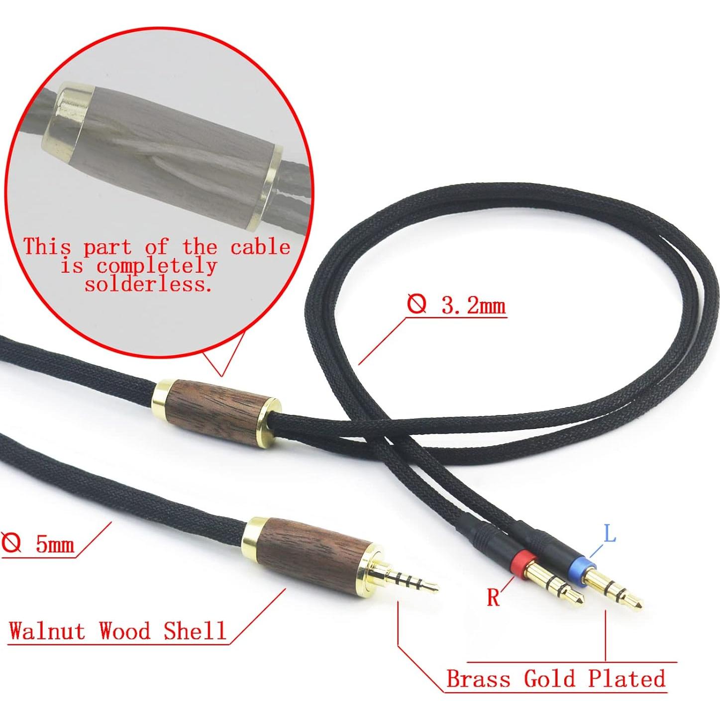 Cable Balanceado 2.5mm NewFantasia para Hifiman 2m