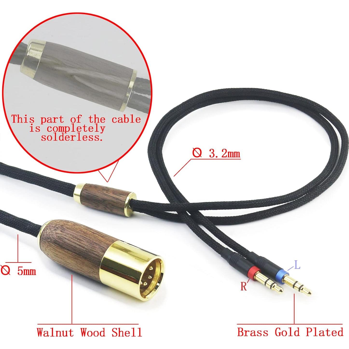 Cable Balanceado XLR 4 Pines NewFantasia 2.1m para Hifiman