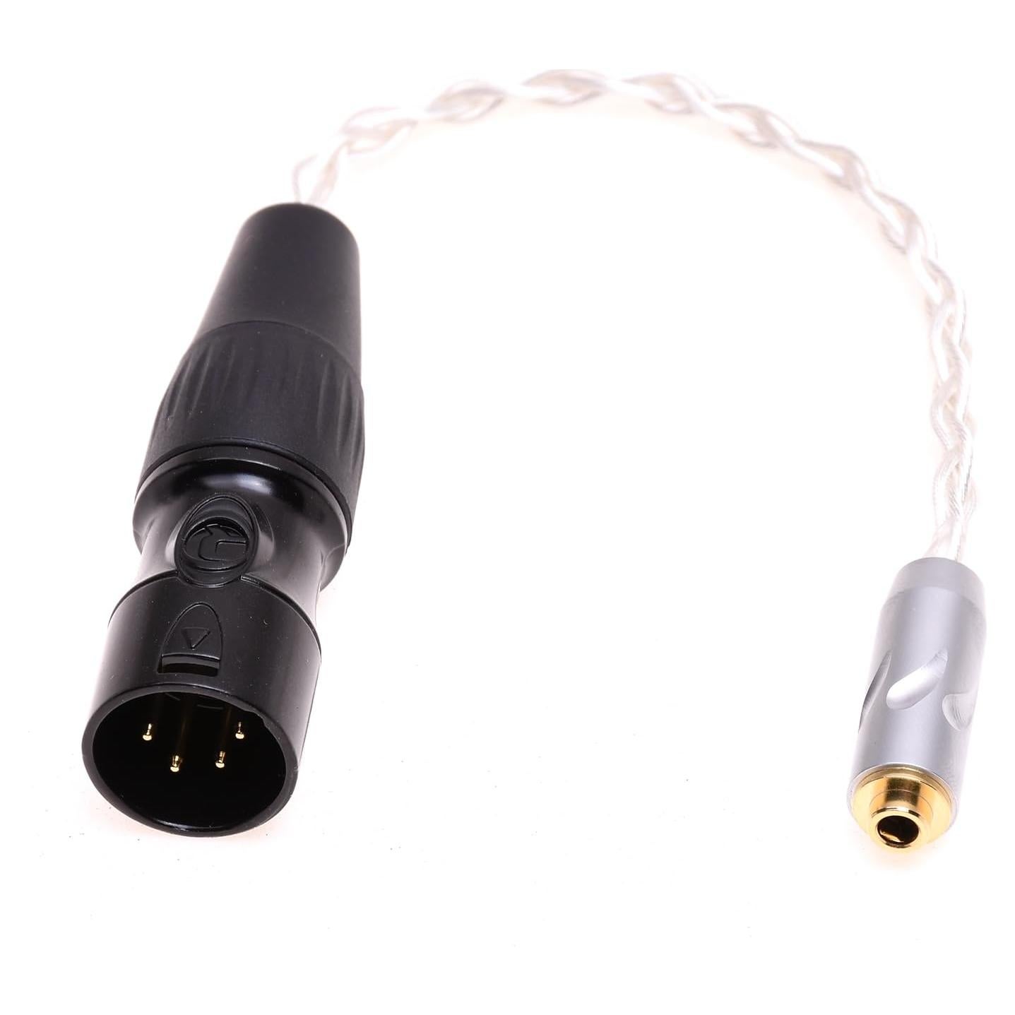 Adaptador de audio balanceado 4 pines XLR a 3.5mm TRRS Hifiman