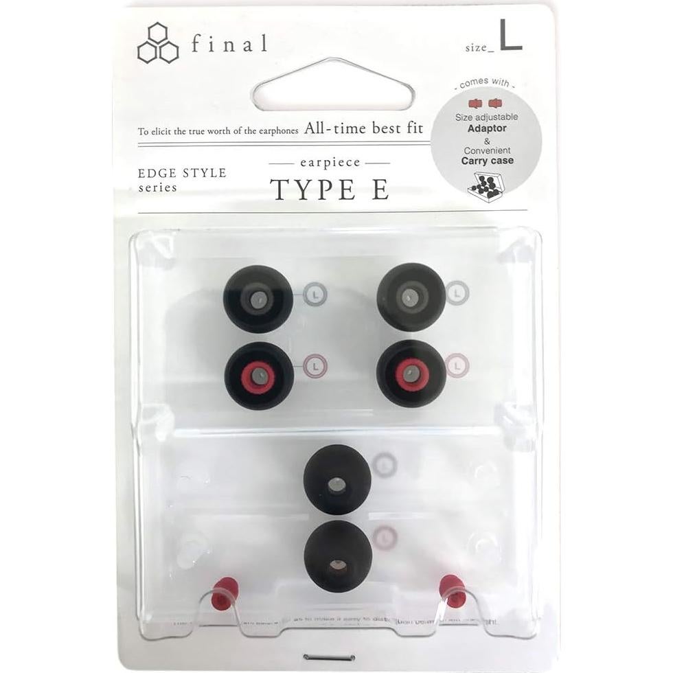 Kit de Puntas de Silicona Final Audio Tipo E Grande con Estuche