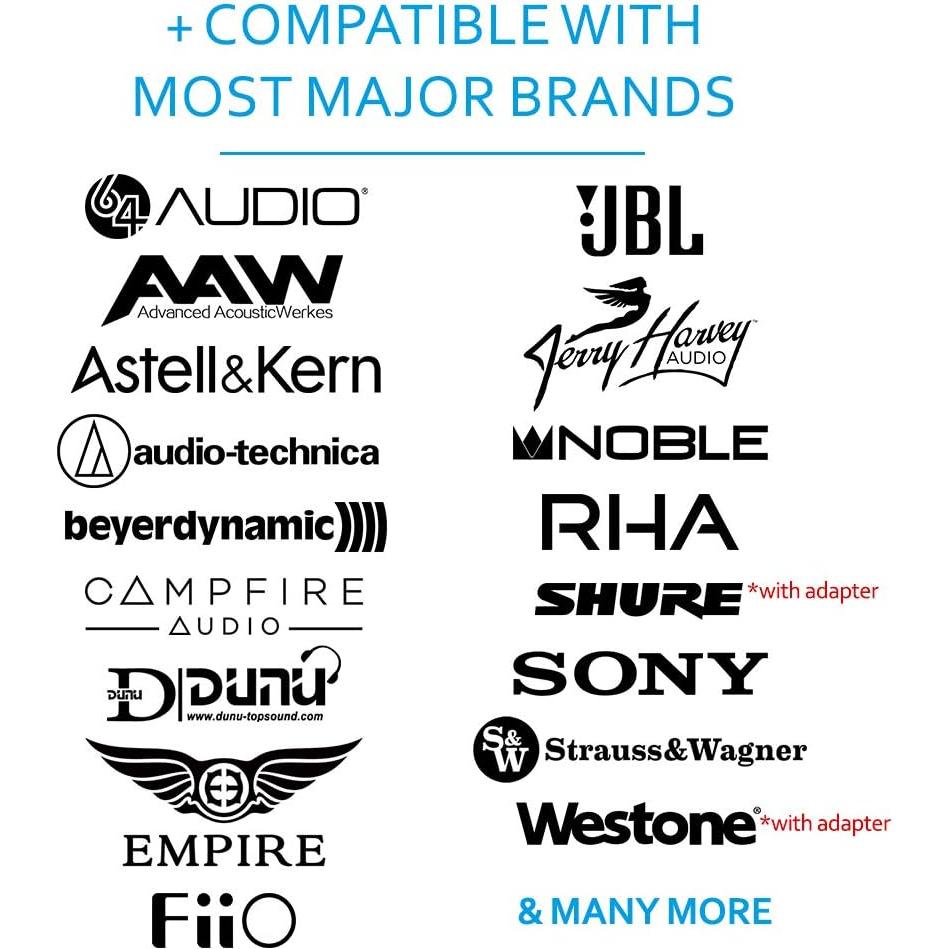 Kit de Puntas de Silicona Final Audio Tipo E Grande con Estuche