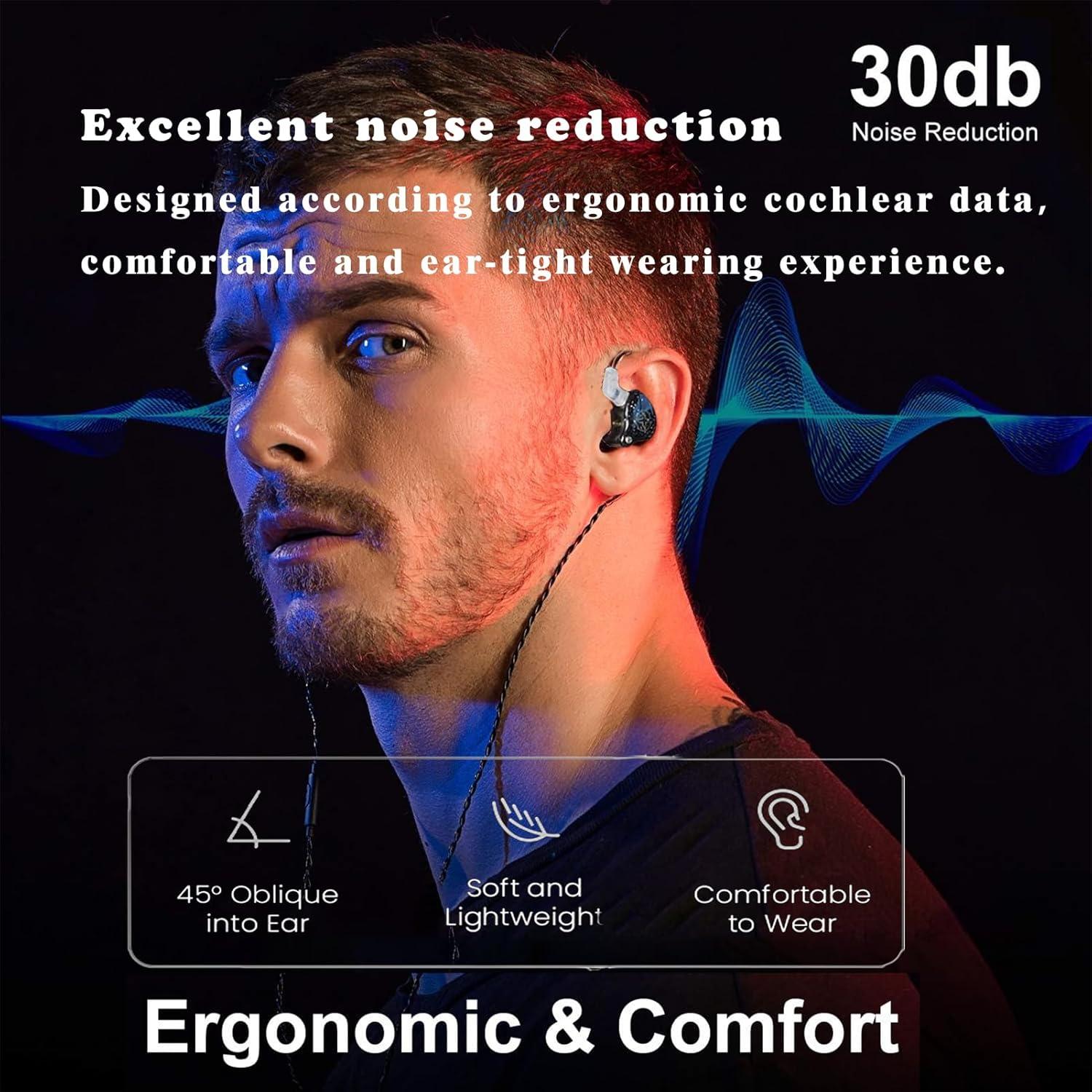 Auriculares Intrauditivos FEDAI DX2 HiFi con Aislamiento Negro