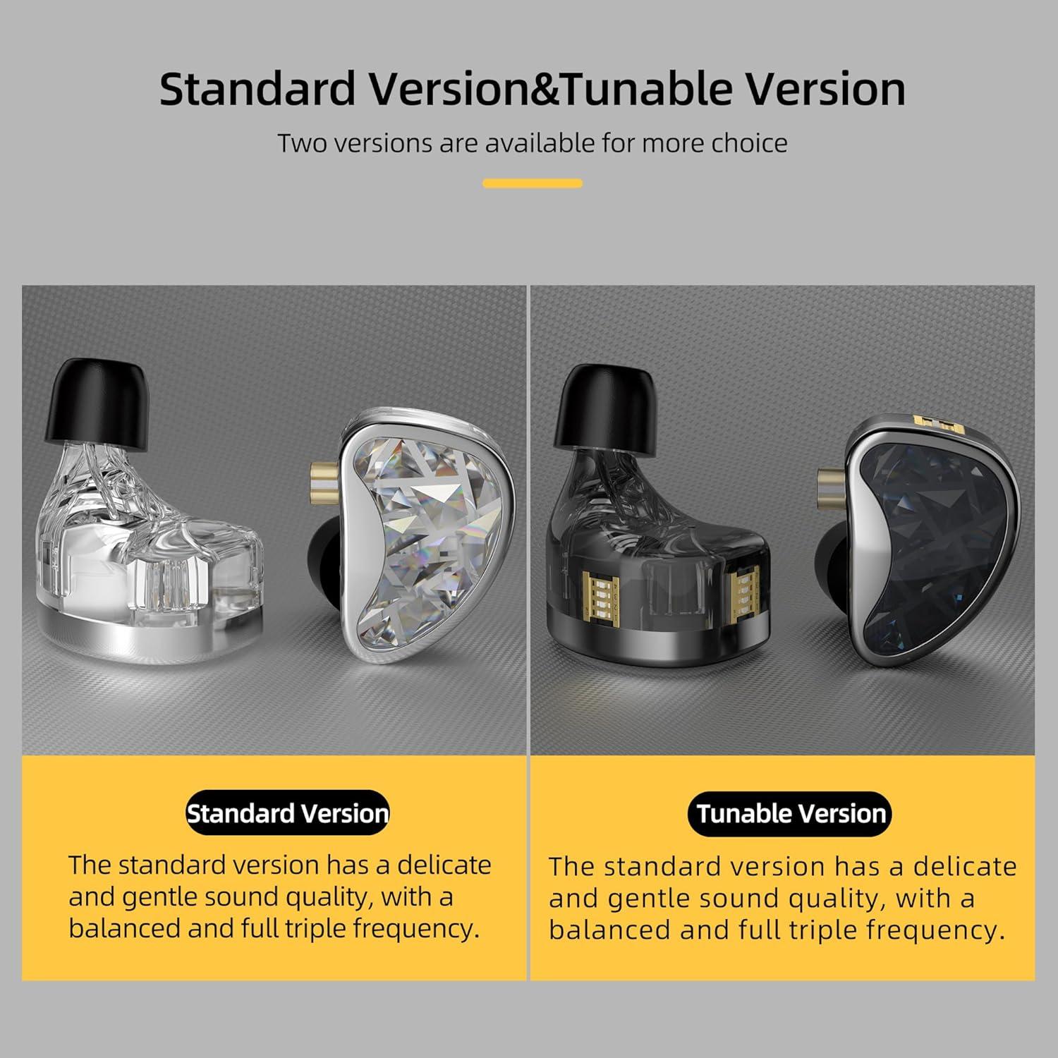 Auriculares In-Ear KZ AS24 HiFi Ajustables con Cable Negro