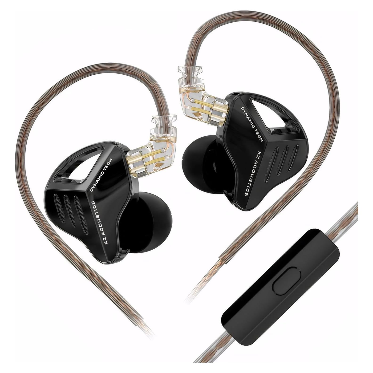 Auriculares In-Ear KZ ZVX Pro HiFi con Micrófono - Negro