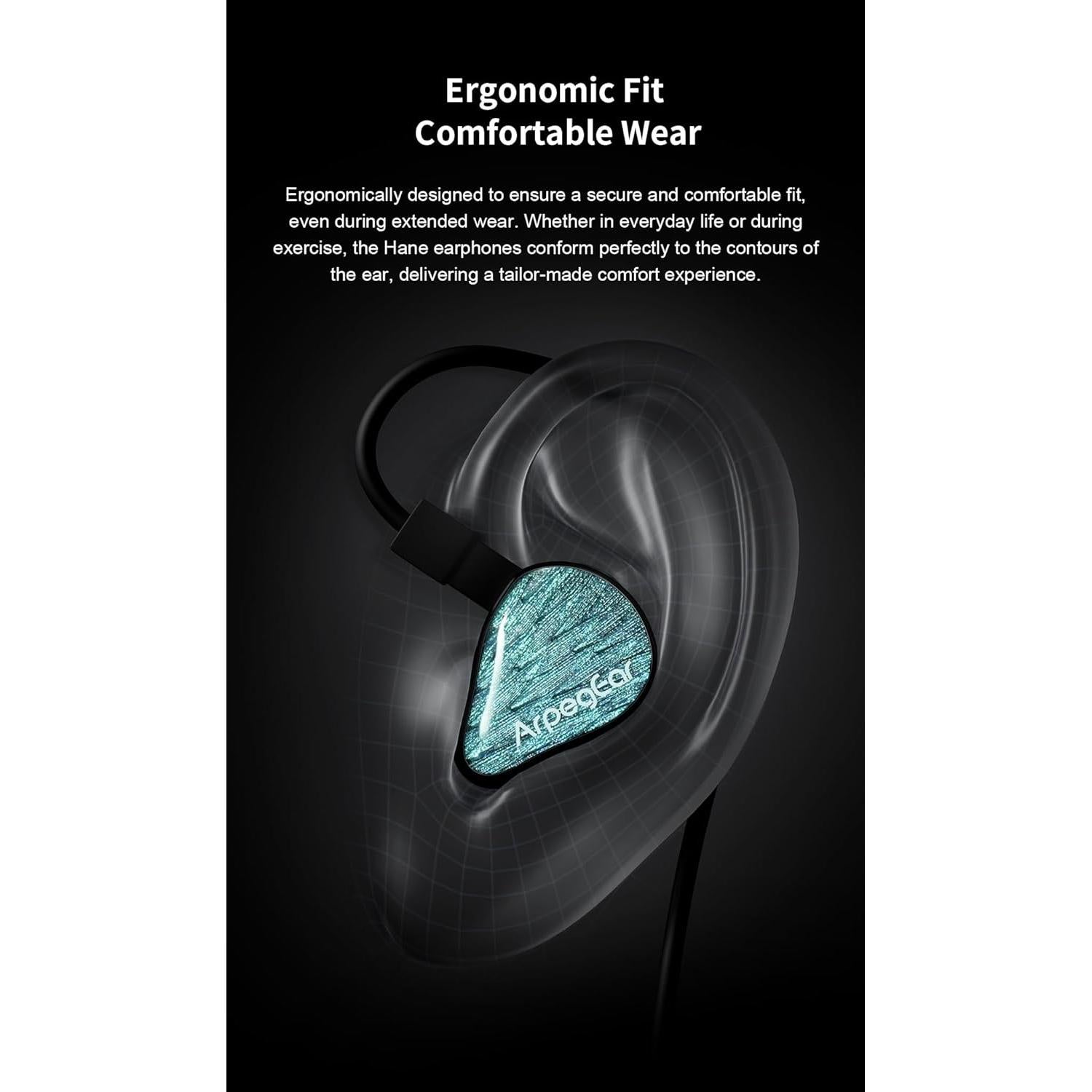 Auriculares In-Ear KGUSS Arpegear Hane 10mm Dinámico Desmontable